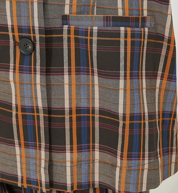 NOMINE「【セットアップ対応】ハーフスリーブ チェック ジャケット【予約】」|その他|