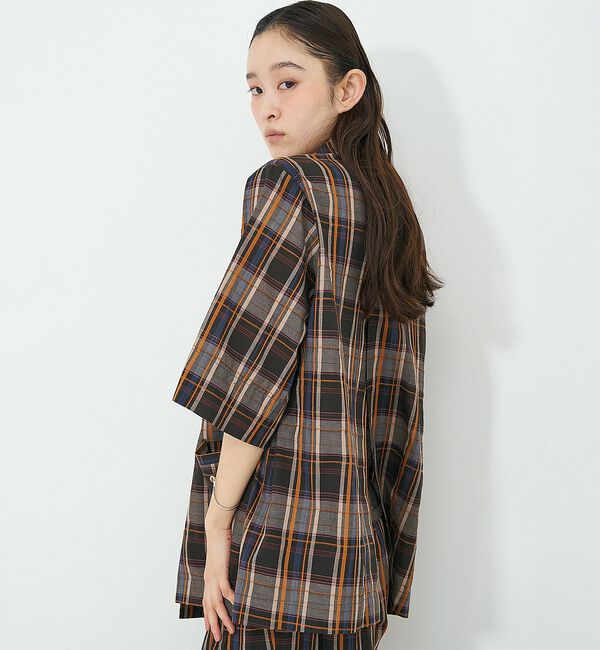 NOMINE「【セットアップ対応】ハーフスリーブ チェック ジャケット【予約】」|その他|