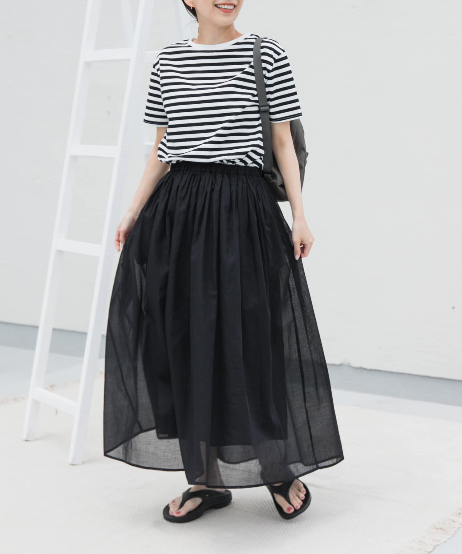 URBAN RESEARCH DOORS「『UR TECH』ボイルカットドッキングワンピース」|ワンピース|