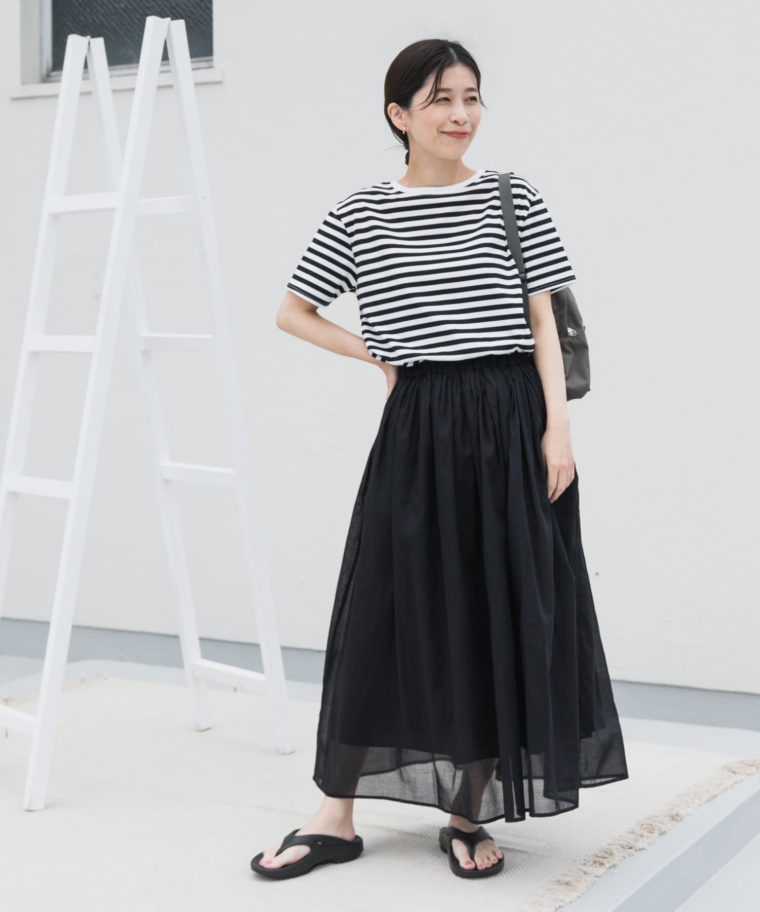 URBAN RESEARCH DOORS「『UR TECH』ボイルカットドッキングワンピース」|ワンピース|