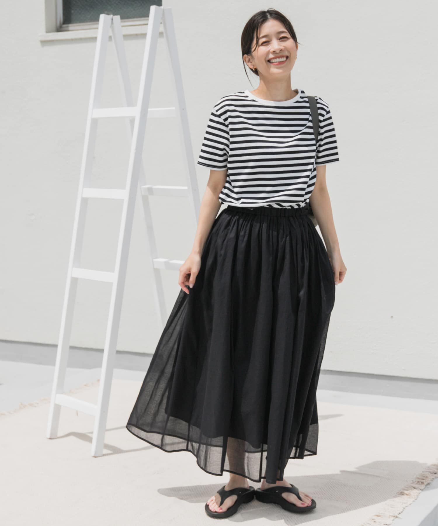 URBAN RESEARCH DOORS「『UR TECH』ボイルカットドッキングワンピース」|ワンピース|