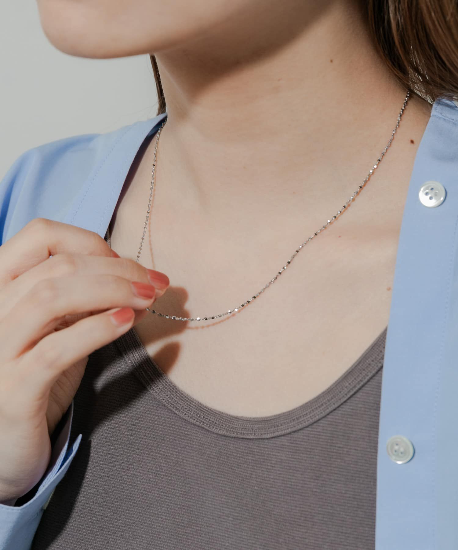 SMELLY「ステンレススクリューチェーンネックレス」|ネックレス|