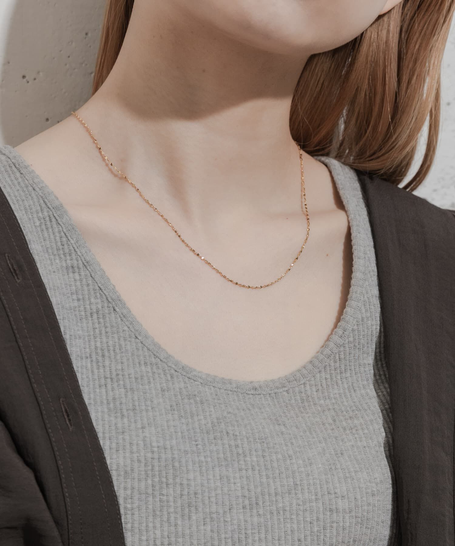 SMELLY「ステンレススクリューチェーンネックレス」|ネックレス|