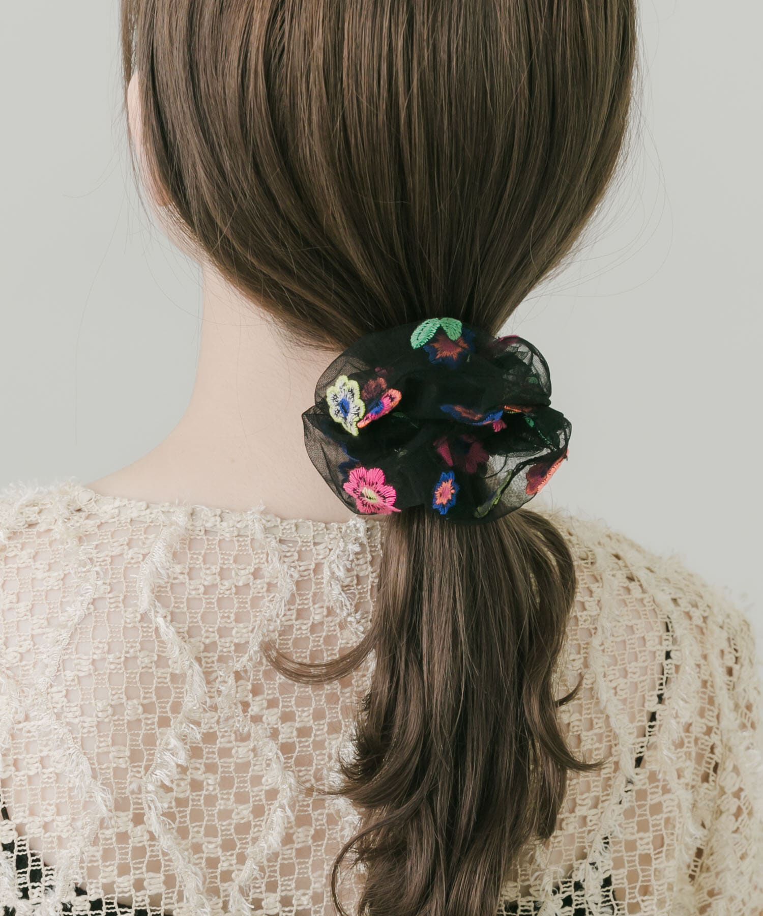 SMELLY「カラーフラワーシアーシュシュ」|ヘアゴム・シュシュ|