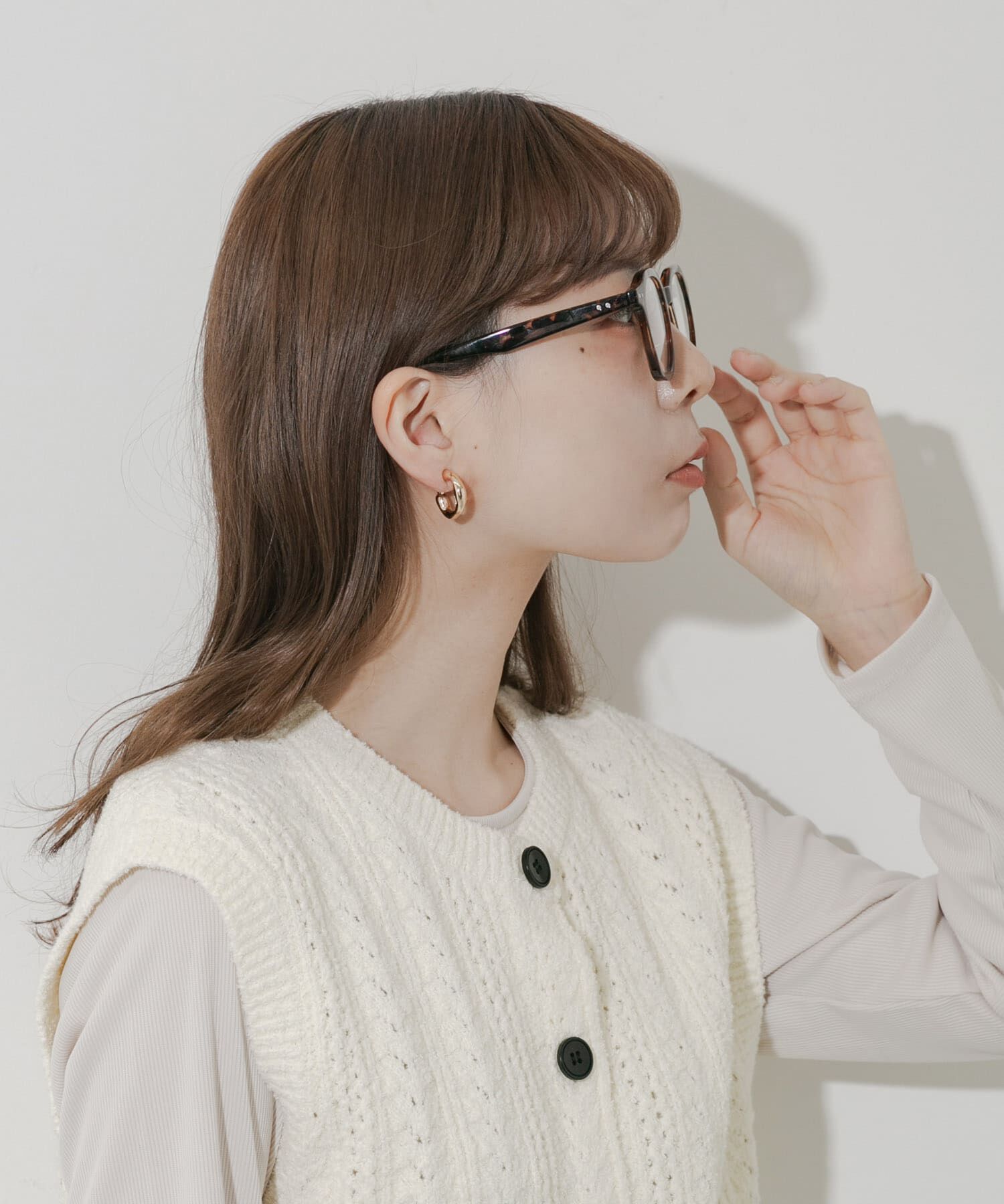 SMELLY「オクタゴンフレームダテメガネ」|メガネ|