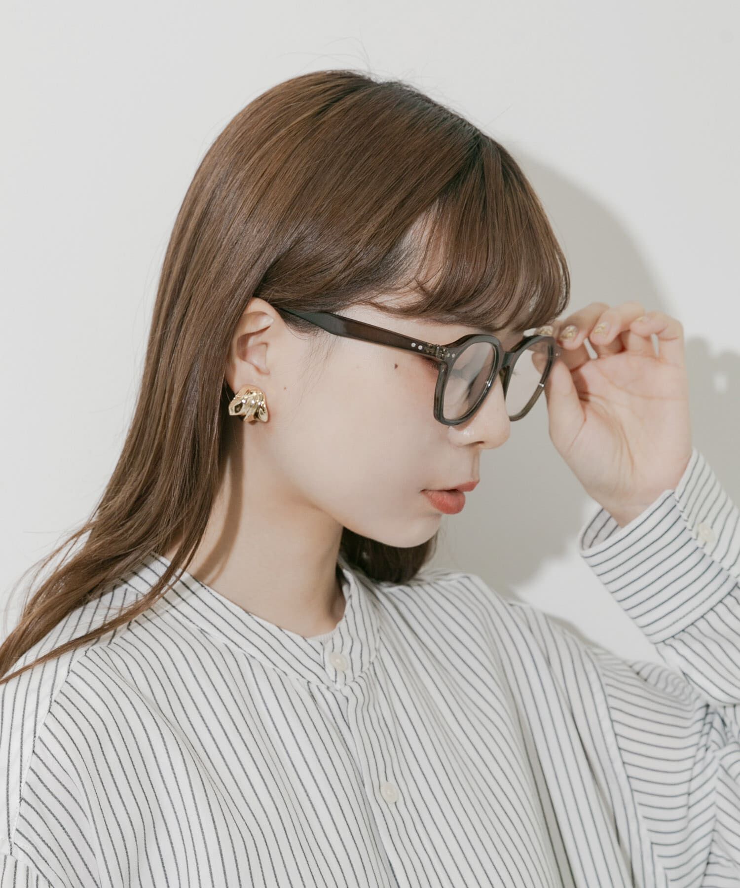 SMELLY「オクタゴンフレームダテメガネ」|メガネ|