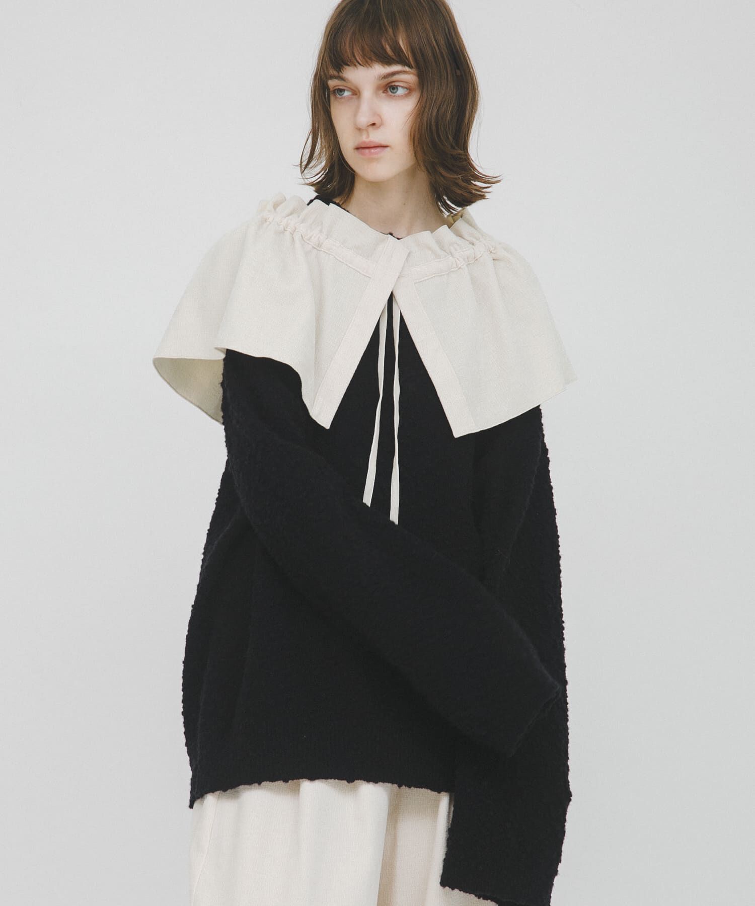 LAATO「pill pill loose knit」|ニット・セーター|ブラック