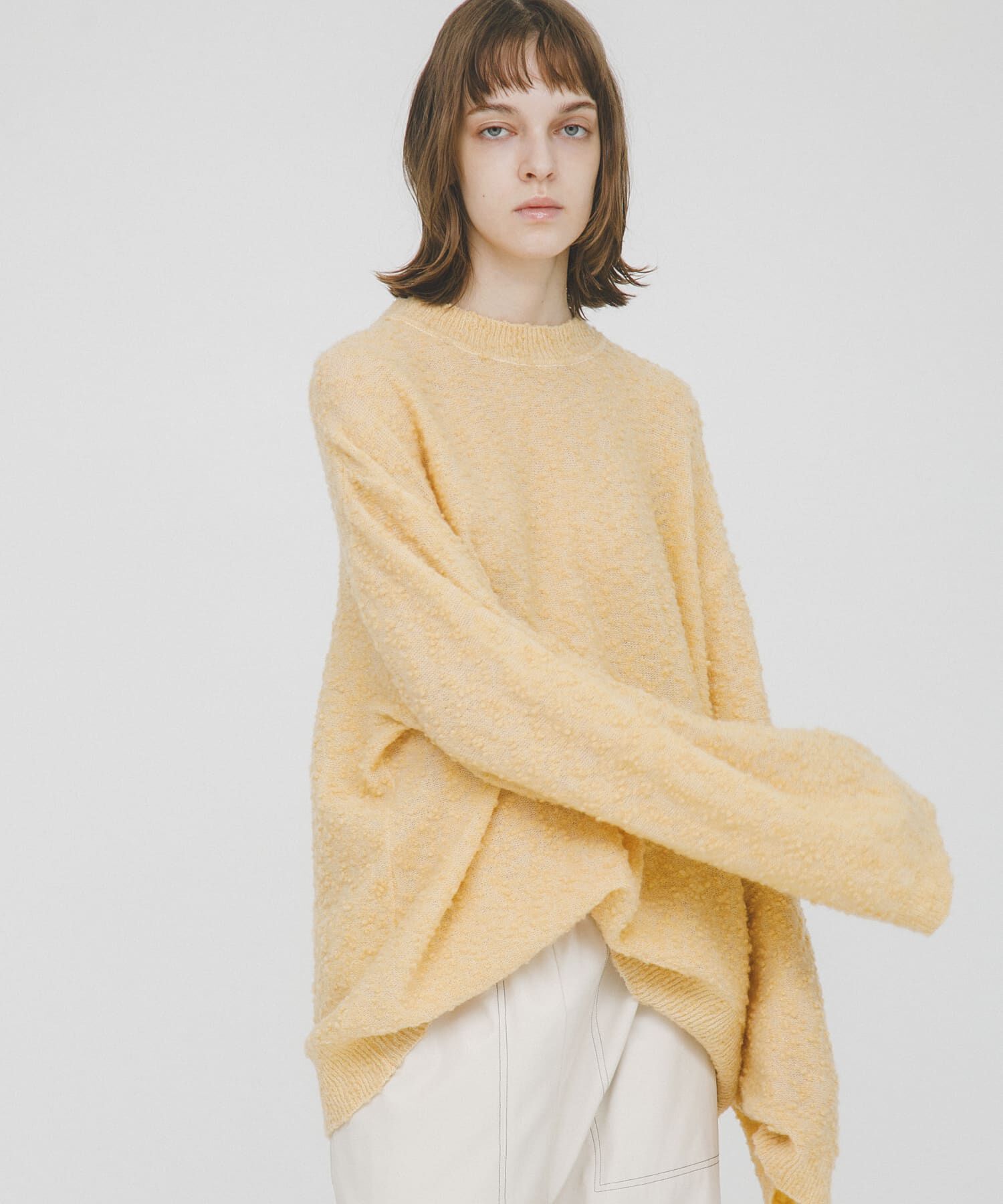 LAATO「pill pill loose knit」|ニット・セーター|オレンジ