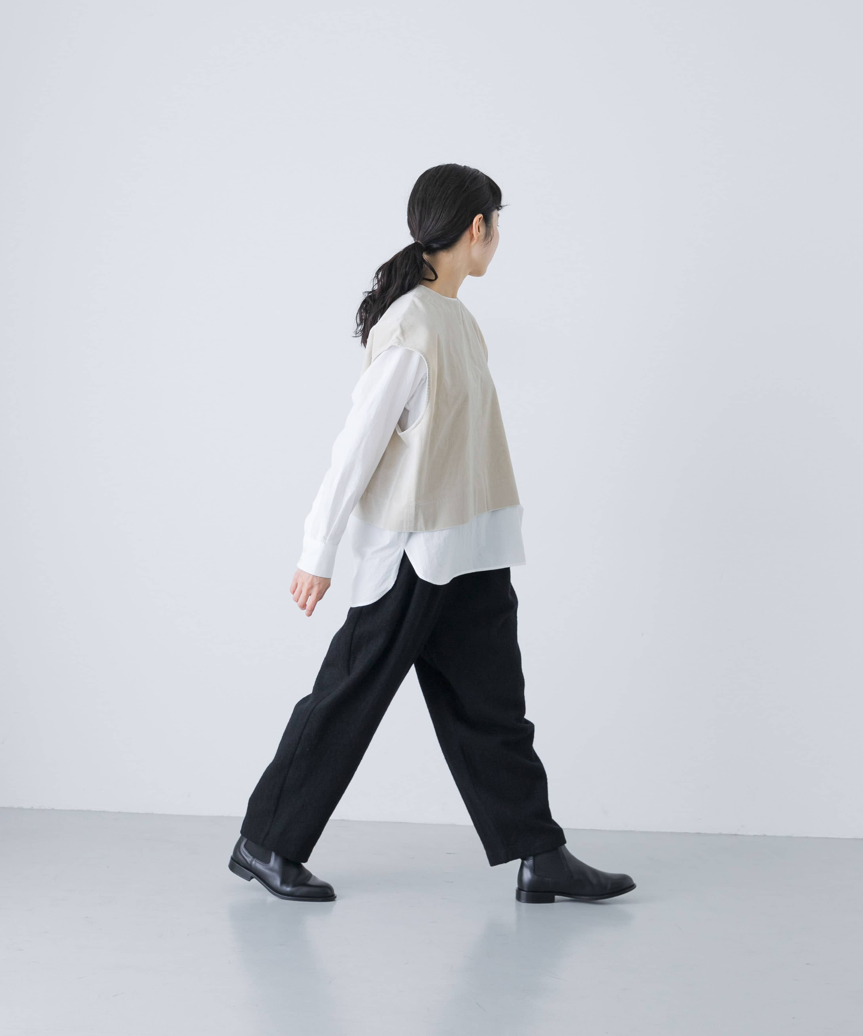 かぐれ「コットンベルベット2WAYベスト」|ベスト・ジレ|