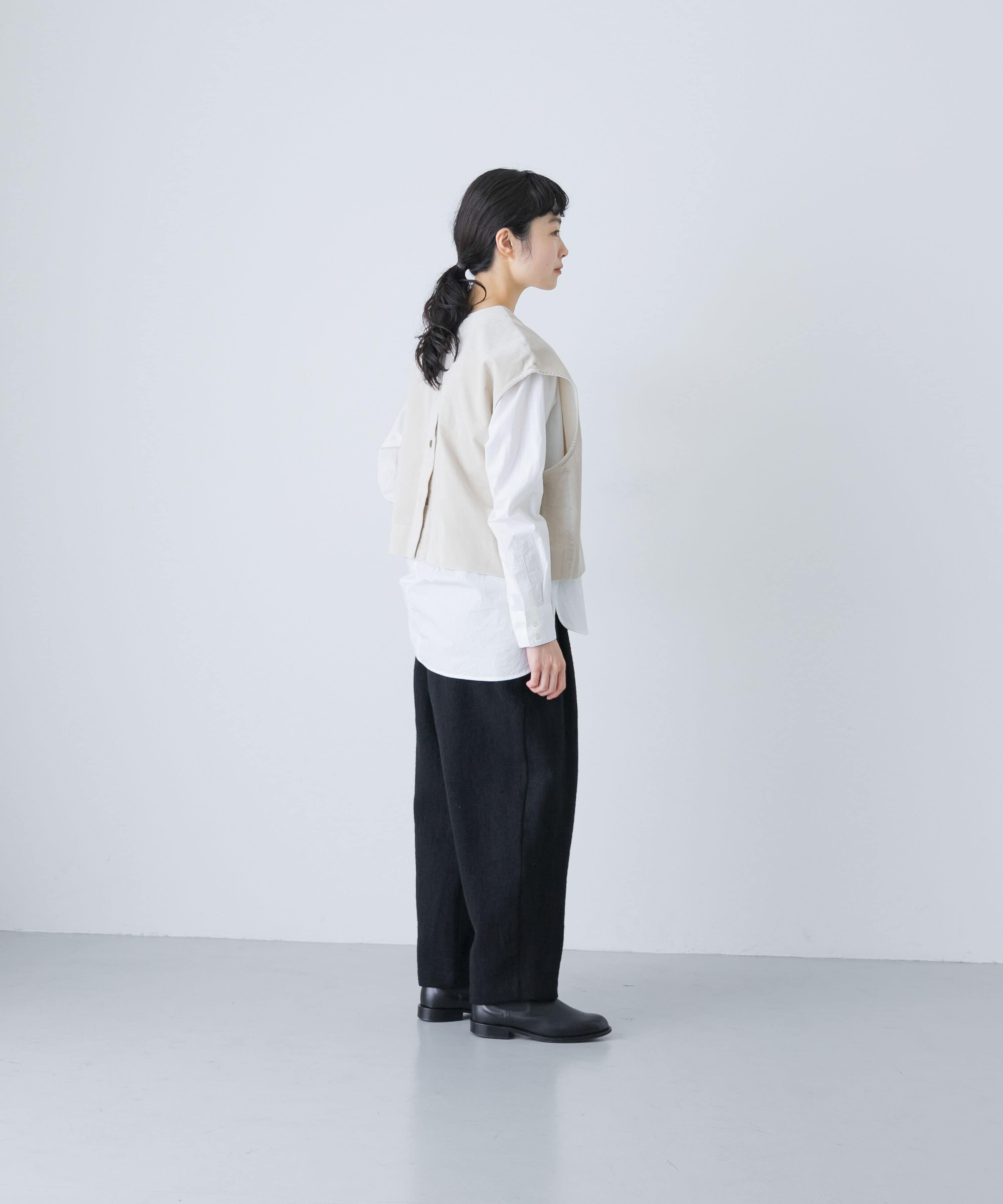 かぐれ「コットンベルベット2WAYベスト」|ベスト・ジレ|