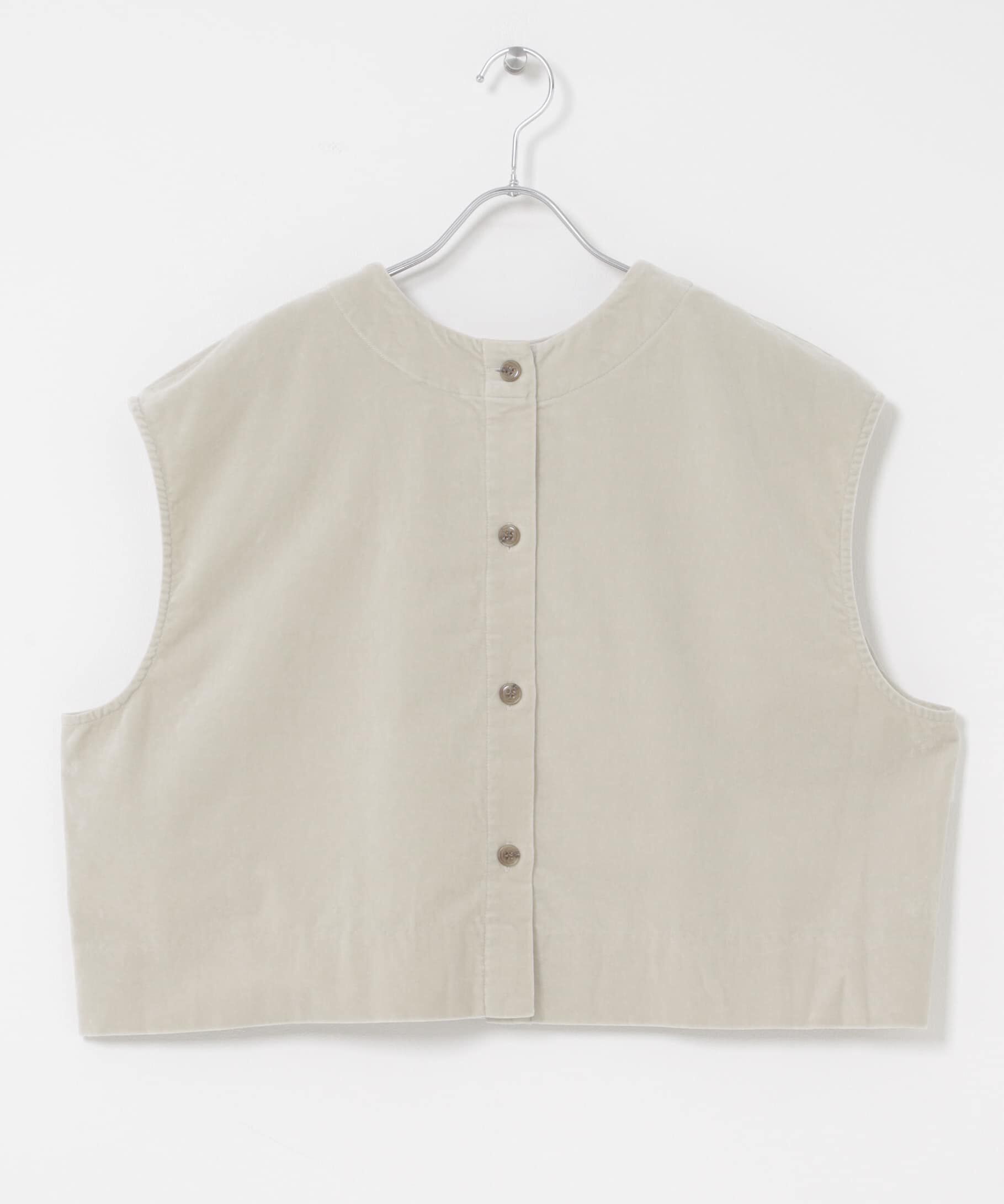 かぐれ「コットンベルベット2WAYベスト」|ベスト・ジレ|