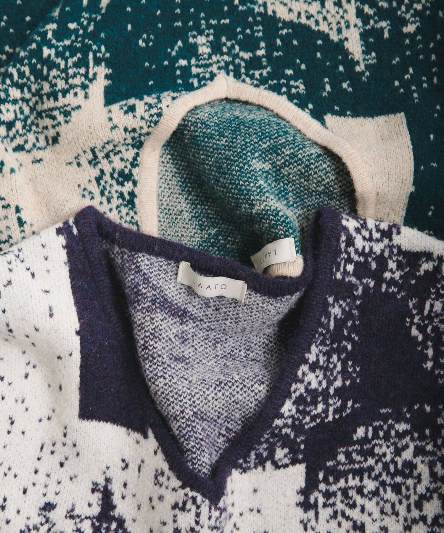 LAATO「5 patterned knit dress」|ワンピース|