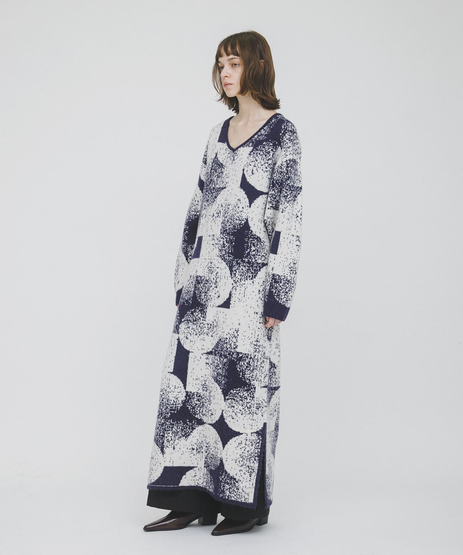 LAATO「5 patterned knit dress」|ワンピース|