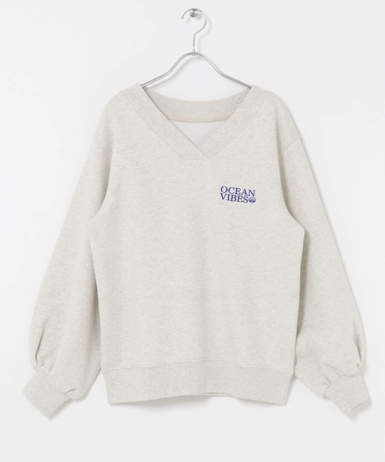 Sonny Label 「Vネック刺繍スウェット」|スウェット・ジャージ|