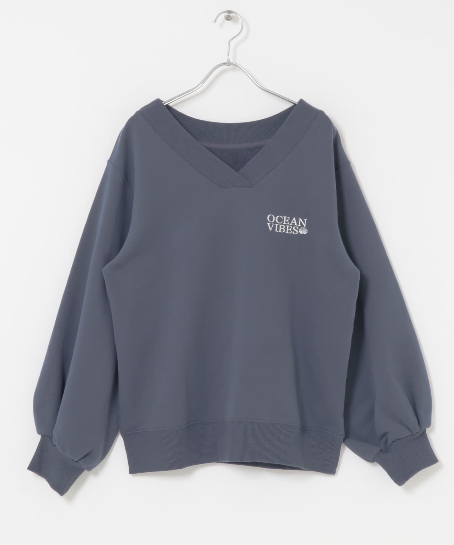 Sonny Label 「Vネック刺繍スウェット」|スウェット・ジャージ|