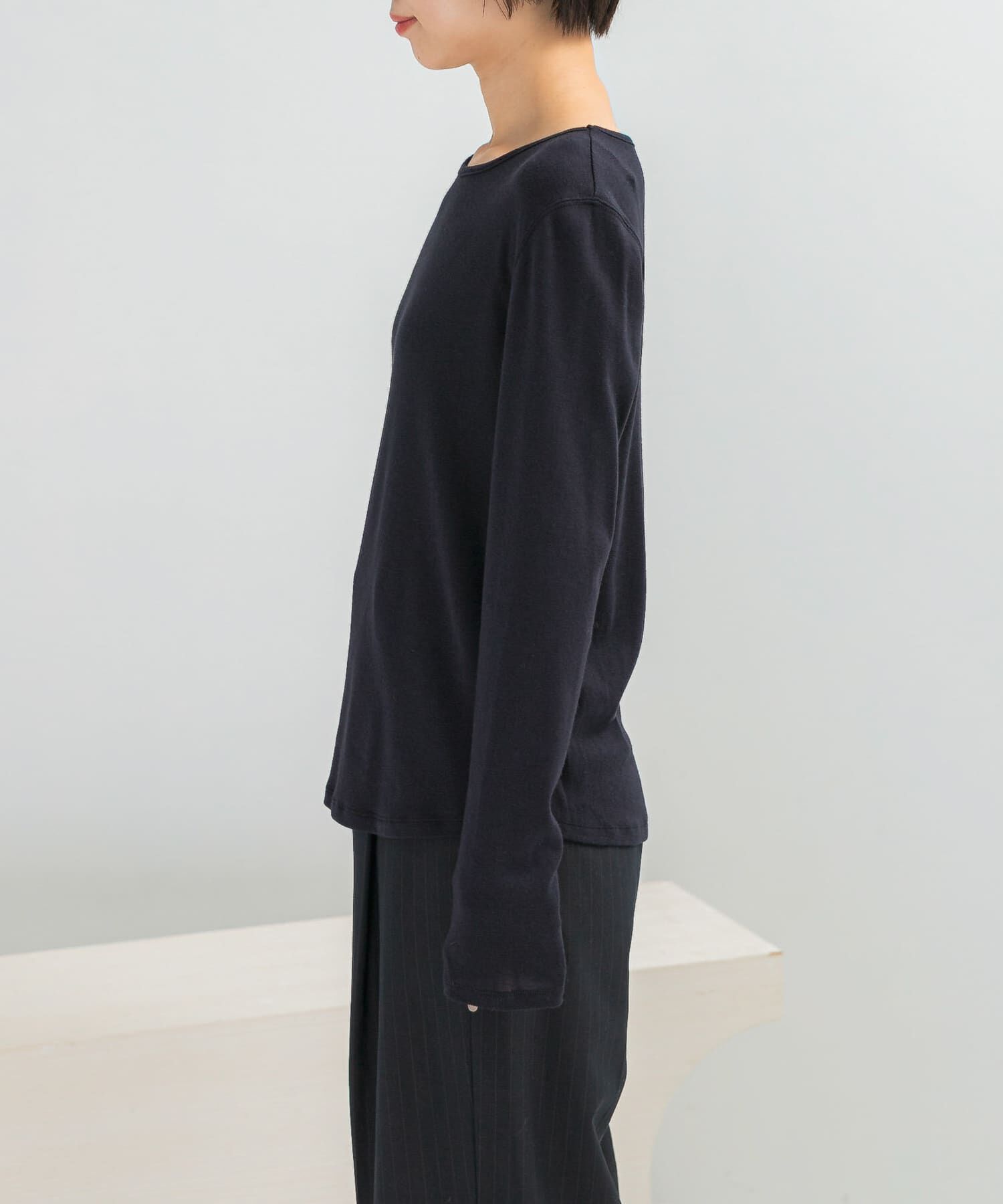 URBAN RESEARCH ROSSO「コットンカシミヤクルーネックカットソー」|Tシャツ・カットソー|