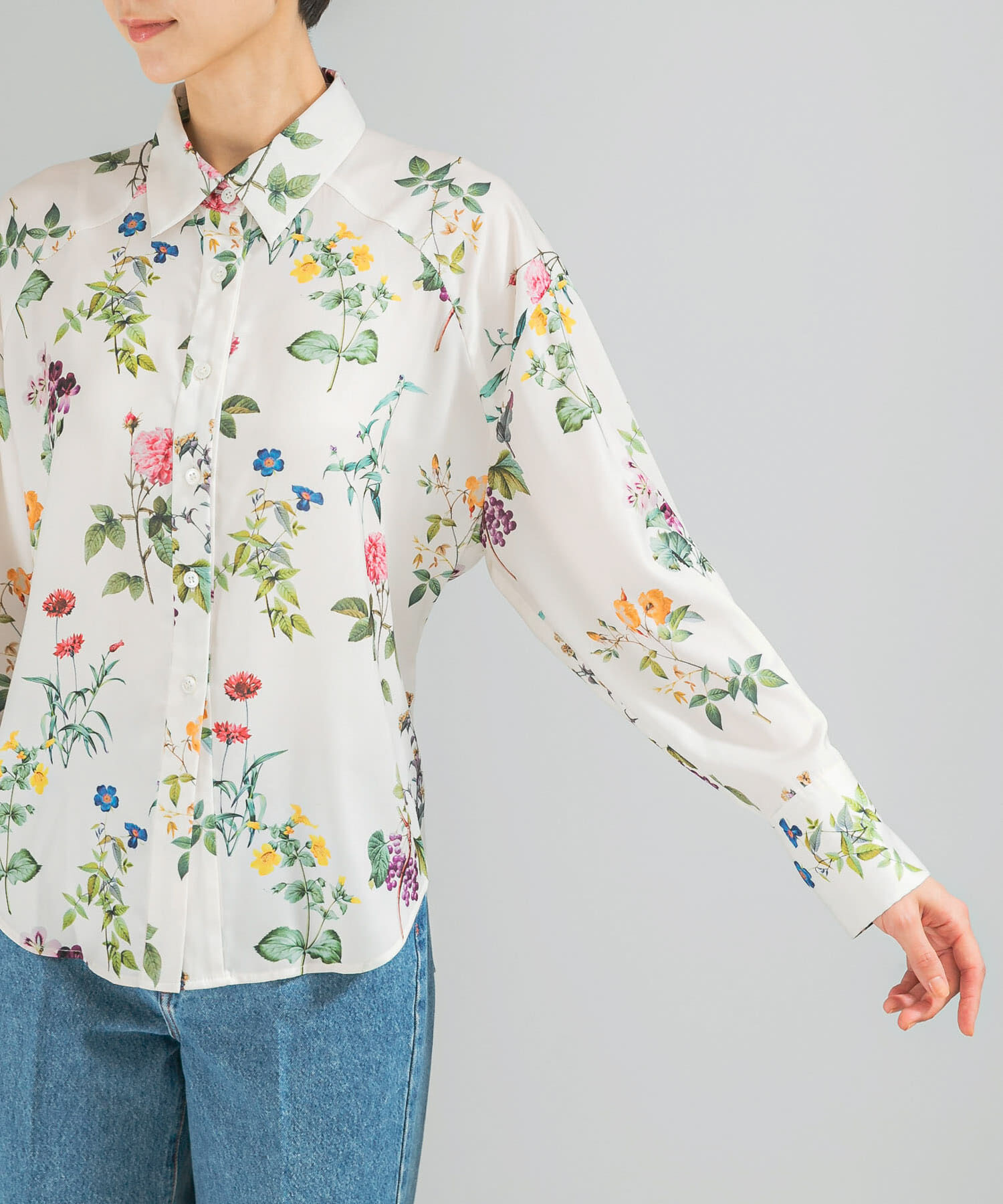 URBAN RESEARCH ROSSO「ボタニカルプリントデザインシャツ」|シャツ・ブラウス|