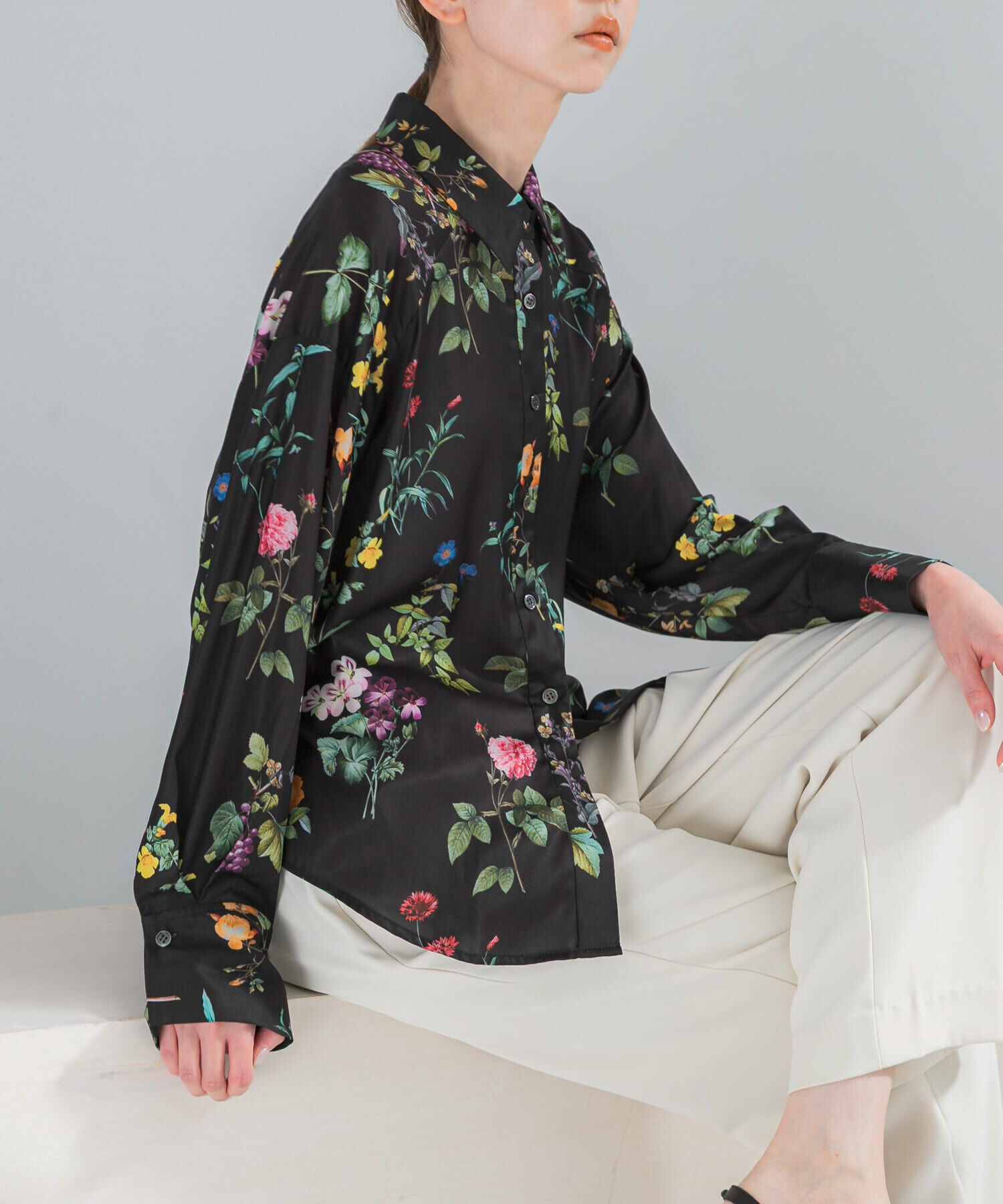 URBAN RESEARCH ROSSO「ボタニカルプリントデザインシャツ」|シャツ・ブラウス|