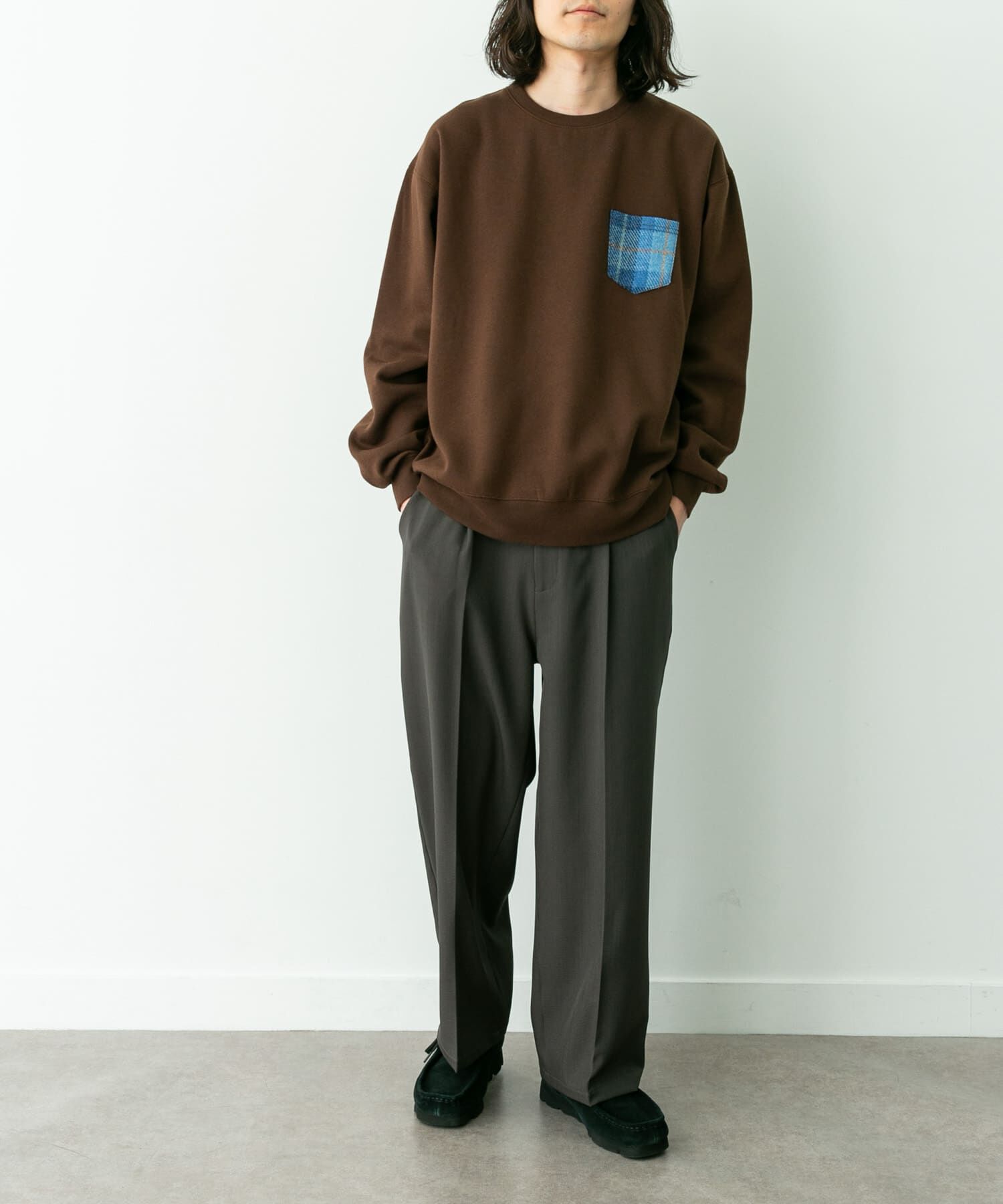 Sonny Label 「HARRIS TWEEDポケットスウェットプルオーバー」|スウェット・ジャージ|