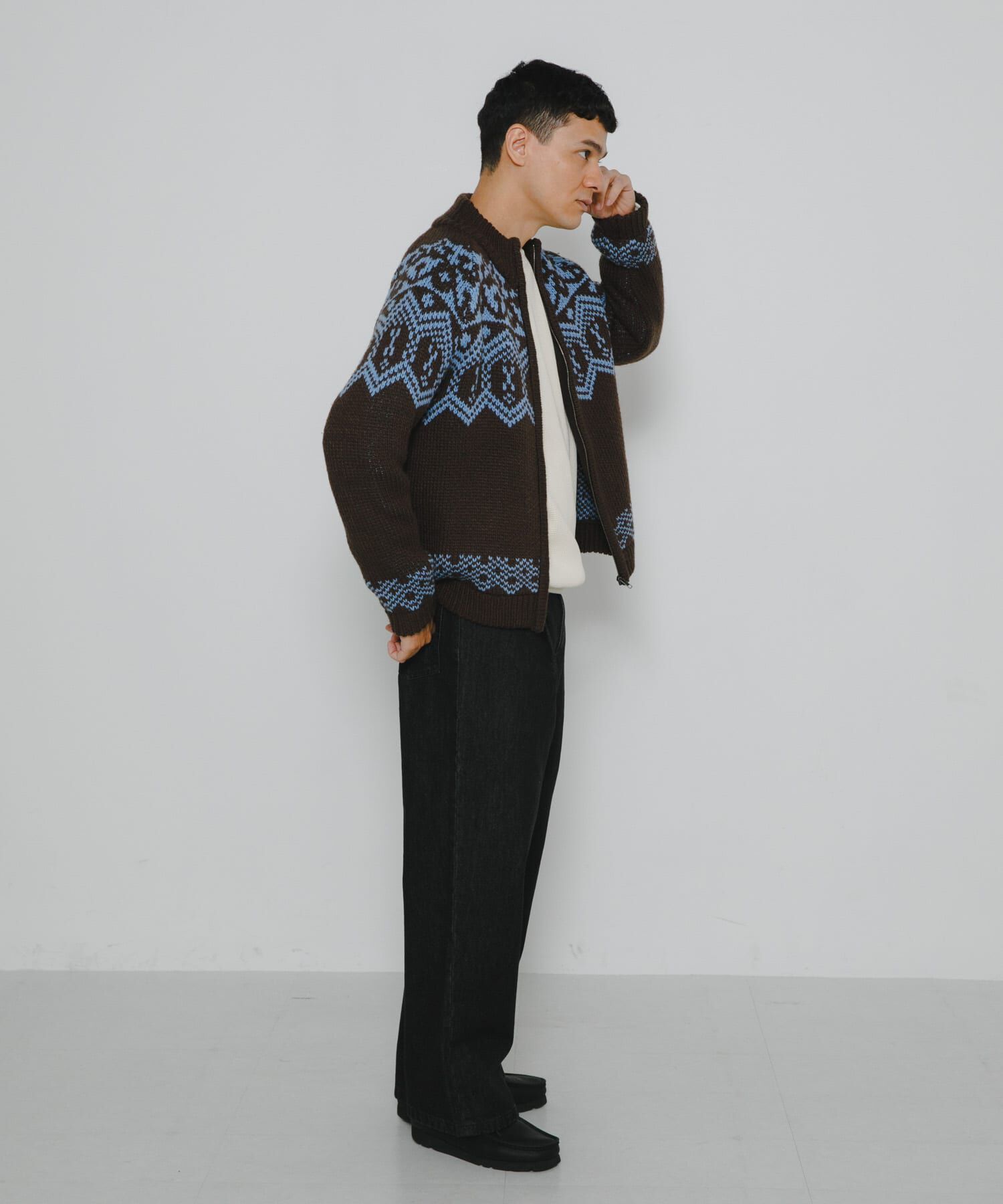 Sonny Label 「ジャガードジップアップニット」|ニット・セーター|