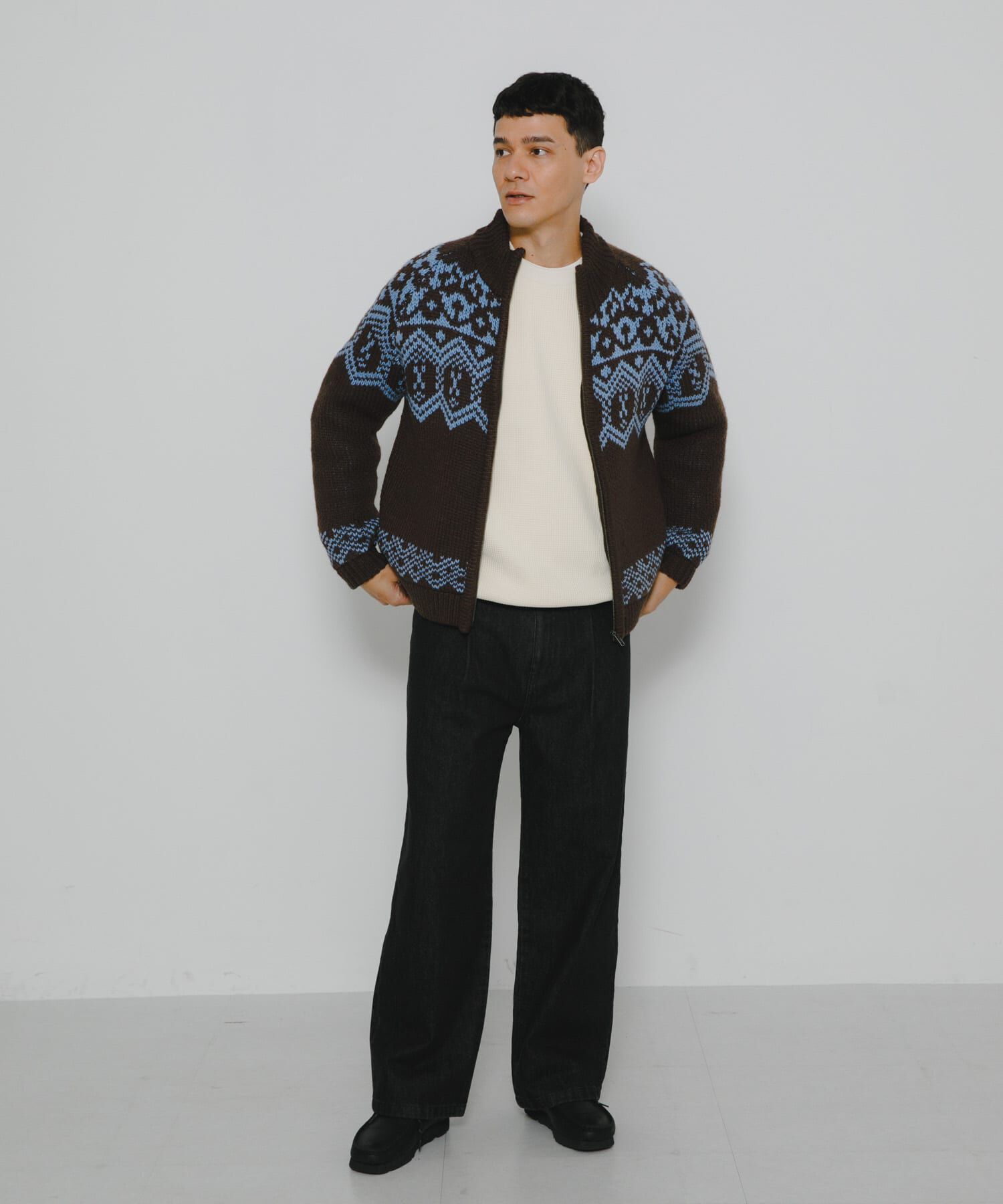 Sonny Label 「ジャガードジップアップニット」|ニット・セーター|