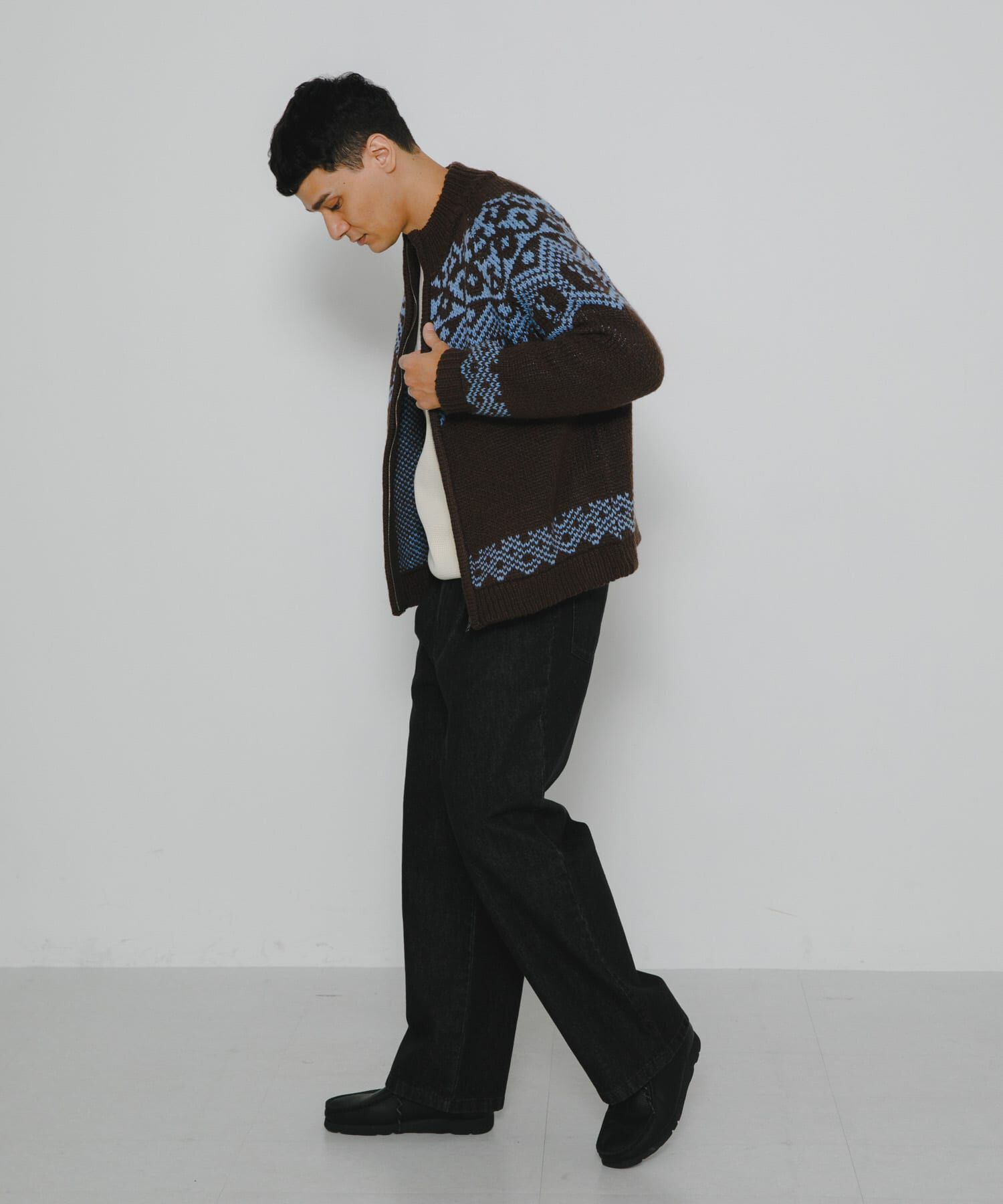 Sonny Label 「ジャガードジップアップニット」|ニット・セーター|