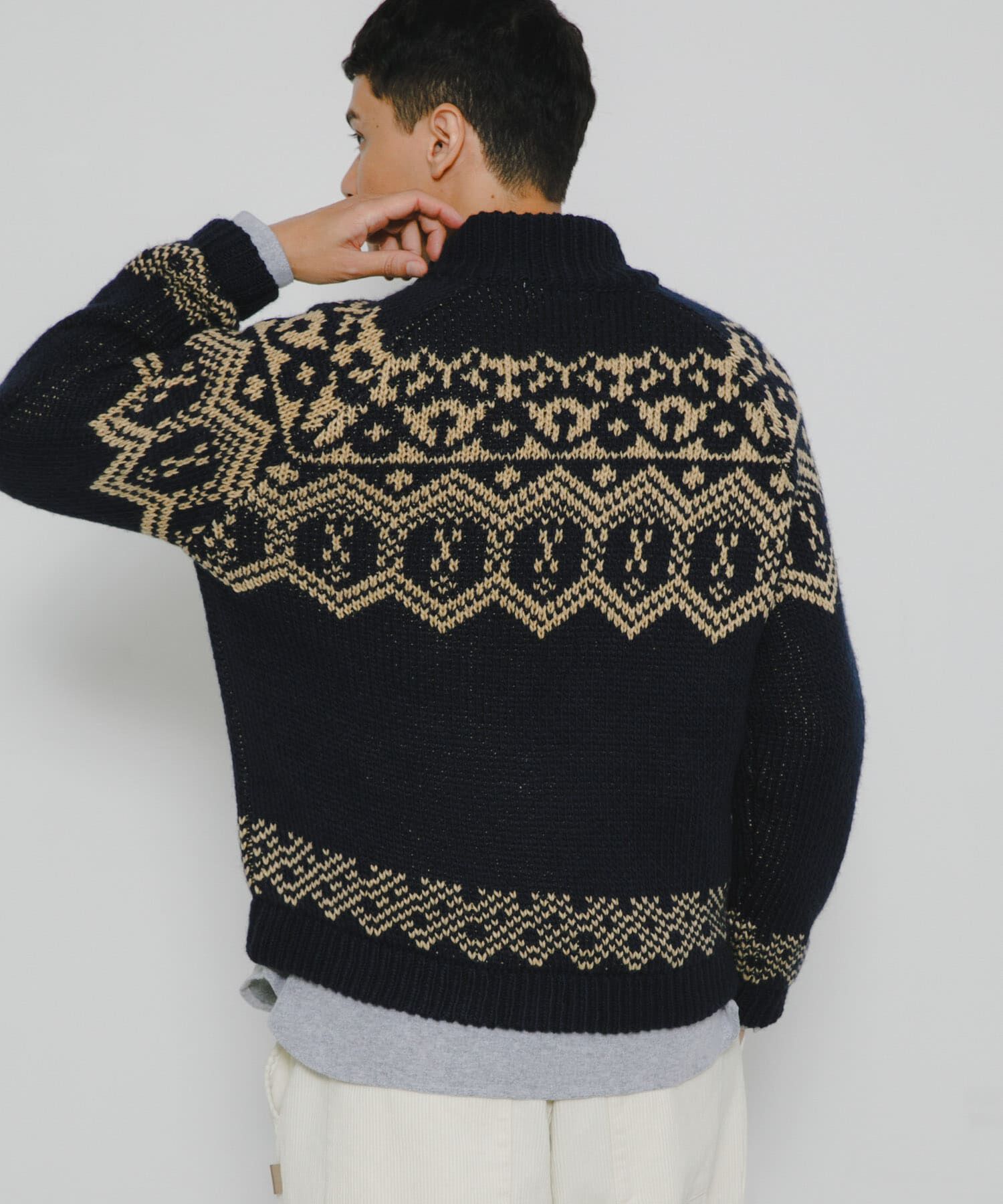 Sonny Label 「ジャガードジップアップニット」|ニット・セーター|