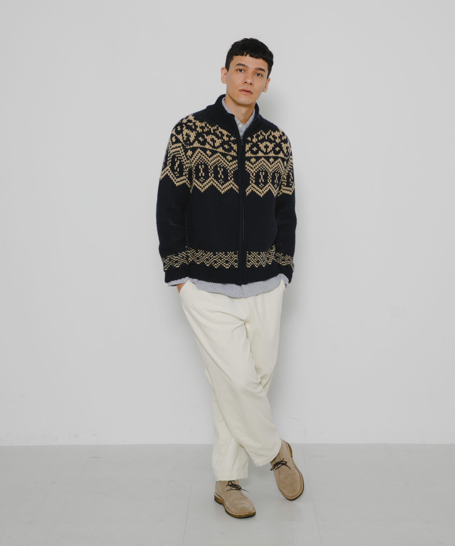 Sonny Label 「ジャガードジップアップニット」|ニット・セーター|