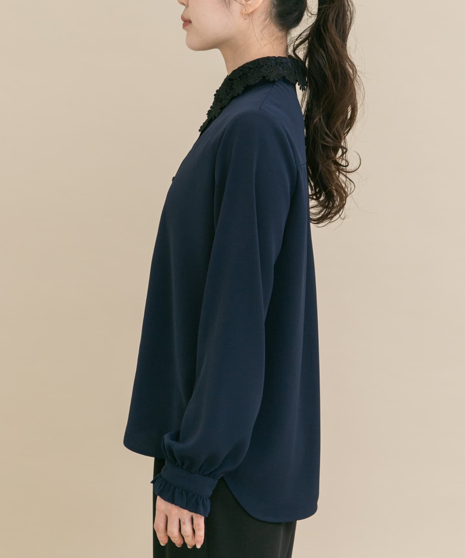 URBAN RESEARCH ROSSO「『WEB/一部店舗限定』レースカラーブラウス」|シャツ・ブラウス|