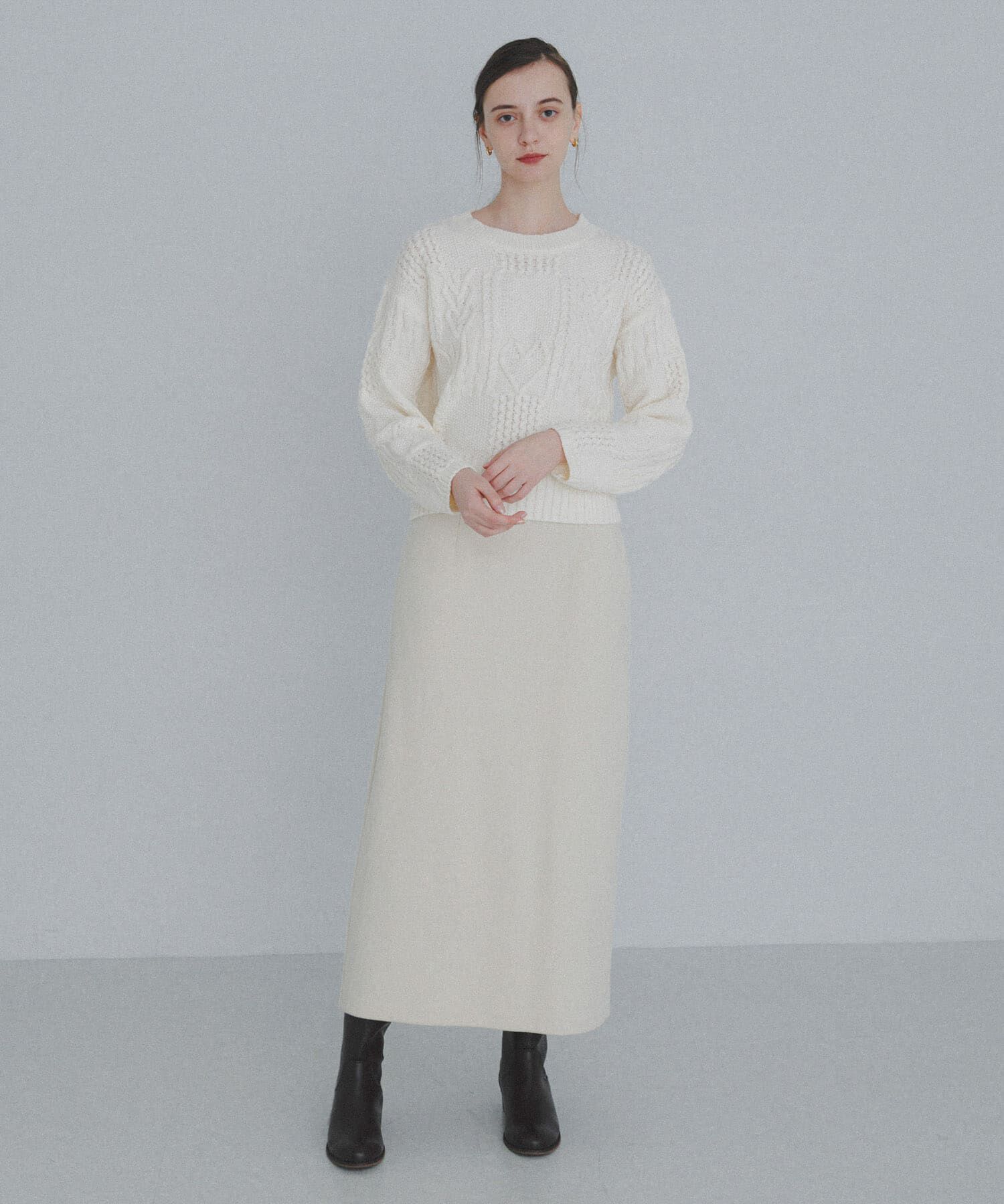 Sonny Label 「パッチワークハートケーブルニット」|ニット・セーター|