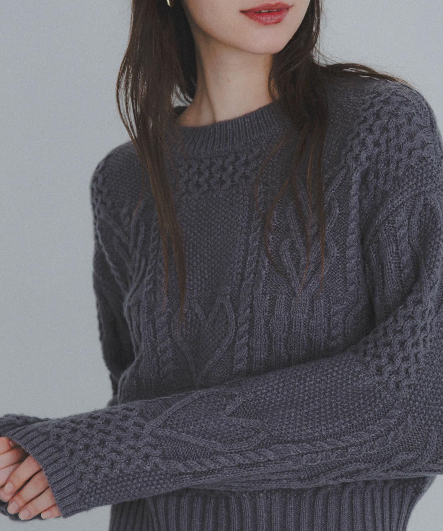 Sonny Label 「パッチワークハートケーブルニット」|ニット・セーター|