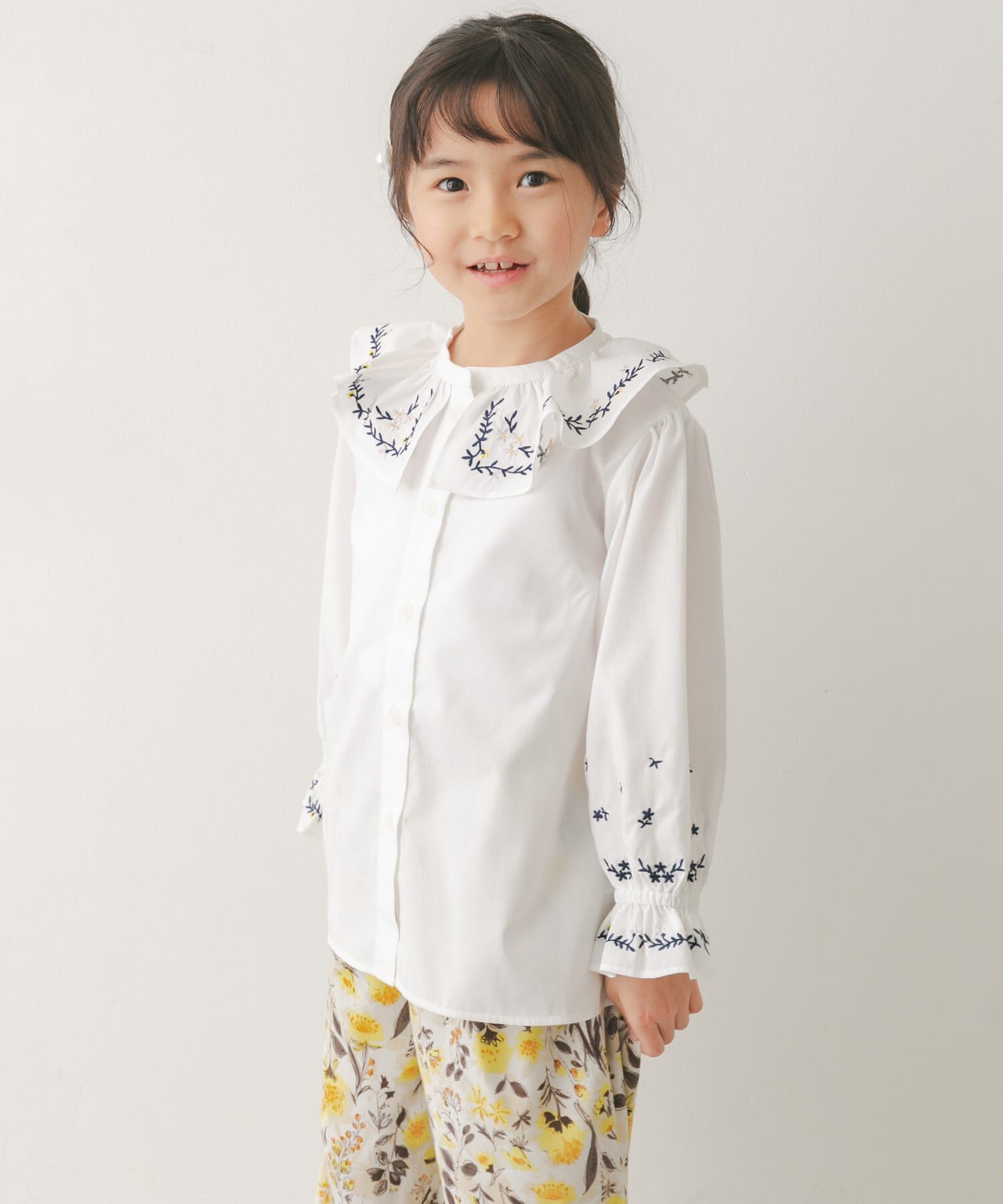 URBAN RESEARCH DOORS「『150サイズあり』フリルカラー刺繍ブラウス(KIDS)」|その他|