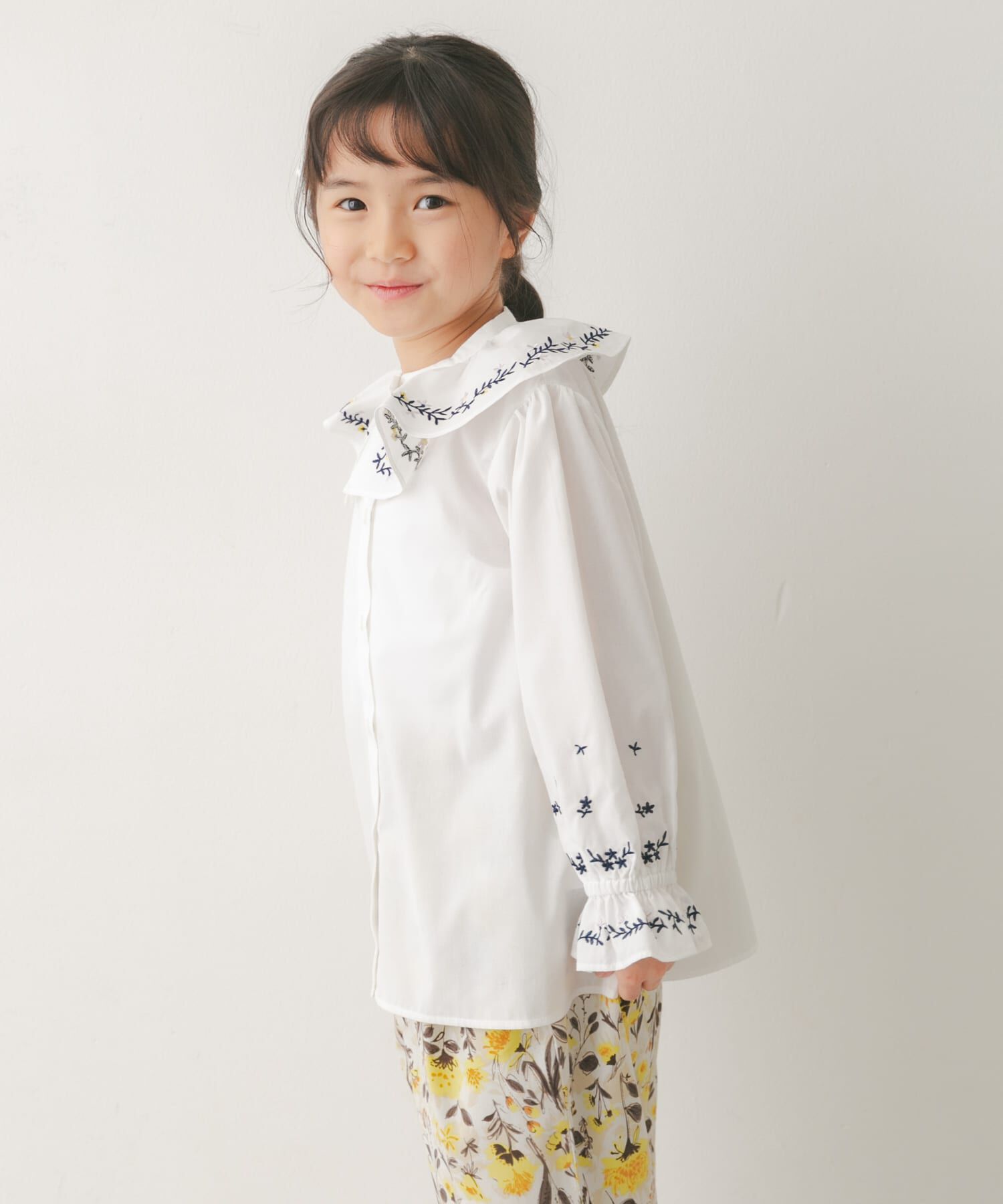 URBAN RESEARCH DOORS「『150サイズあり』フリルカラー刺繍ブラウス(KIDS)」|その他|