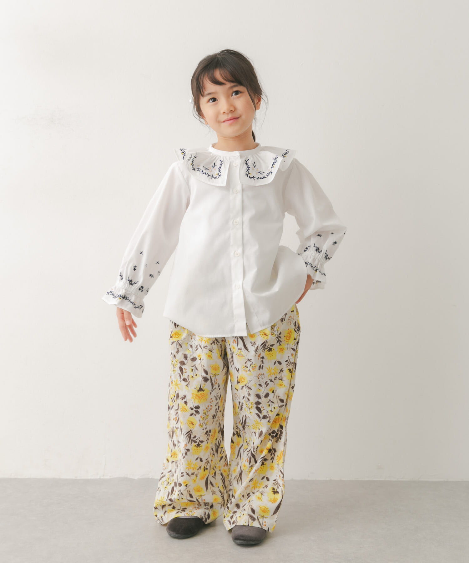 URBAN RESEARCH DOORS「『150サイズあり』フリルカラー刺繍ブラウス(KIDS)」|その他|