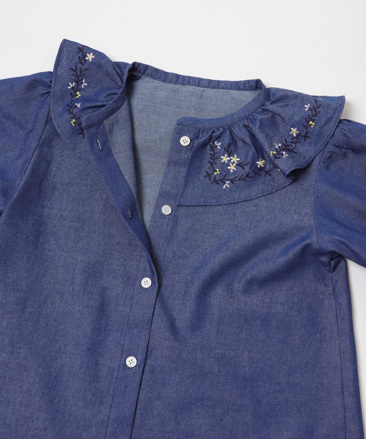 URBAN RESEARCH DOORS「『150サイズあり』フリルカラー刺繍ブラウス(KIDS)」|その他|