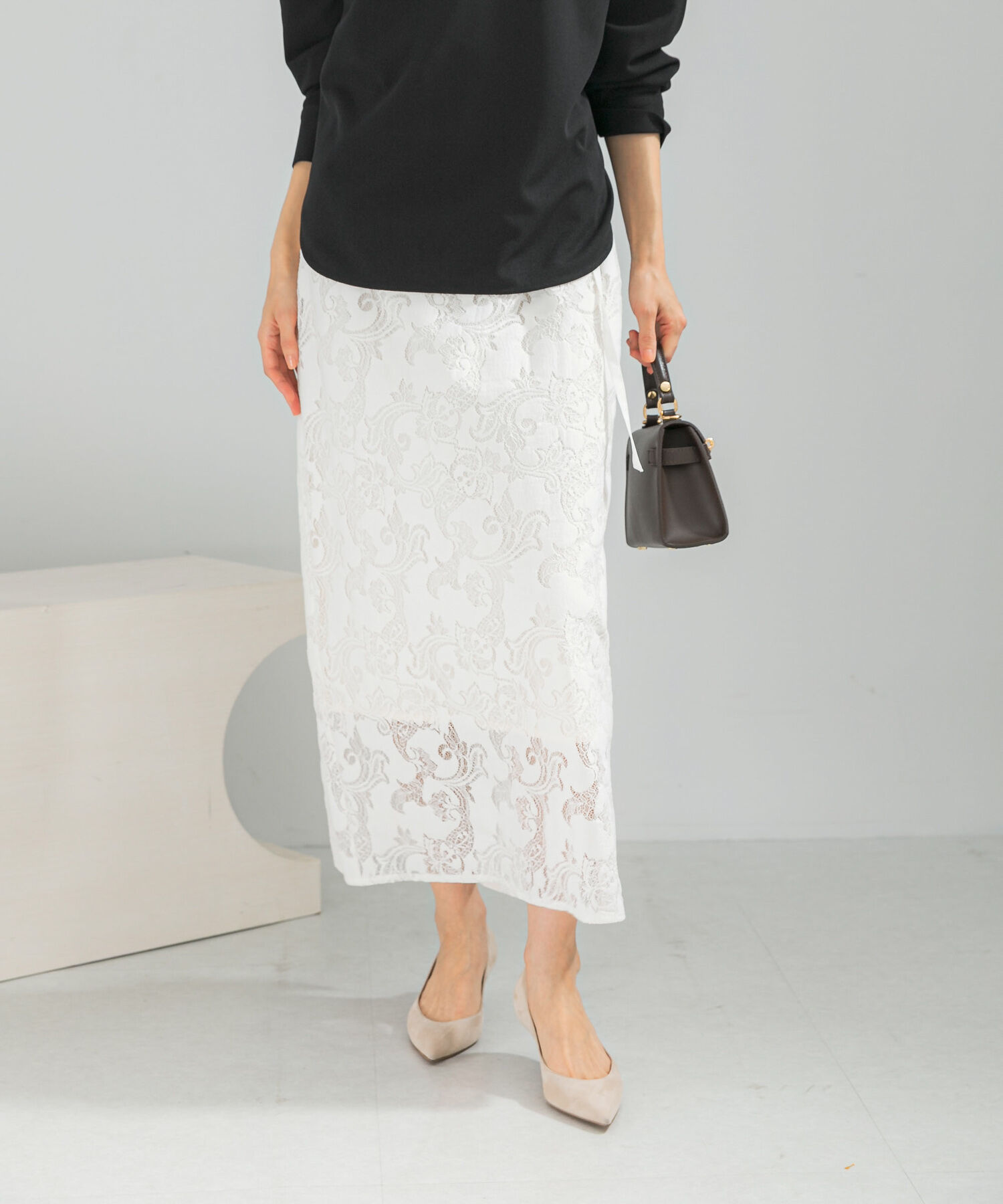 URBAN RESEARCH ROSSO「ラッセルレーススカート」|スカート|