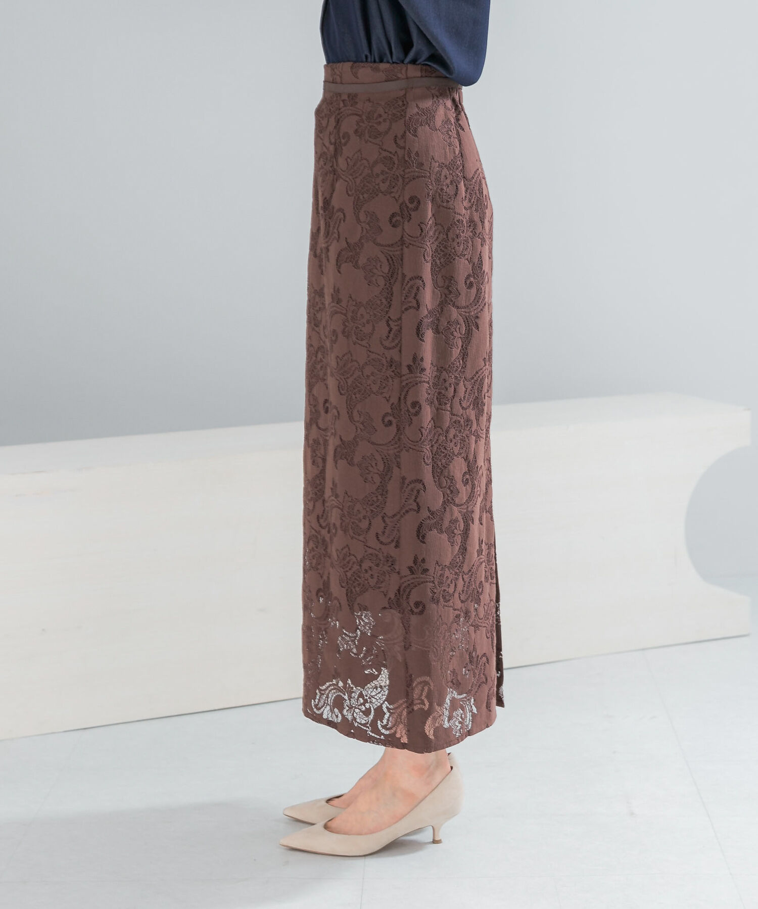 URBAN RESEARCH ROSSO「ラッセルレーススカート」|スカート|