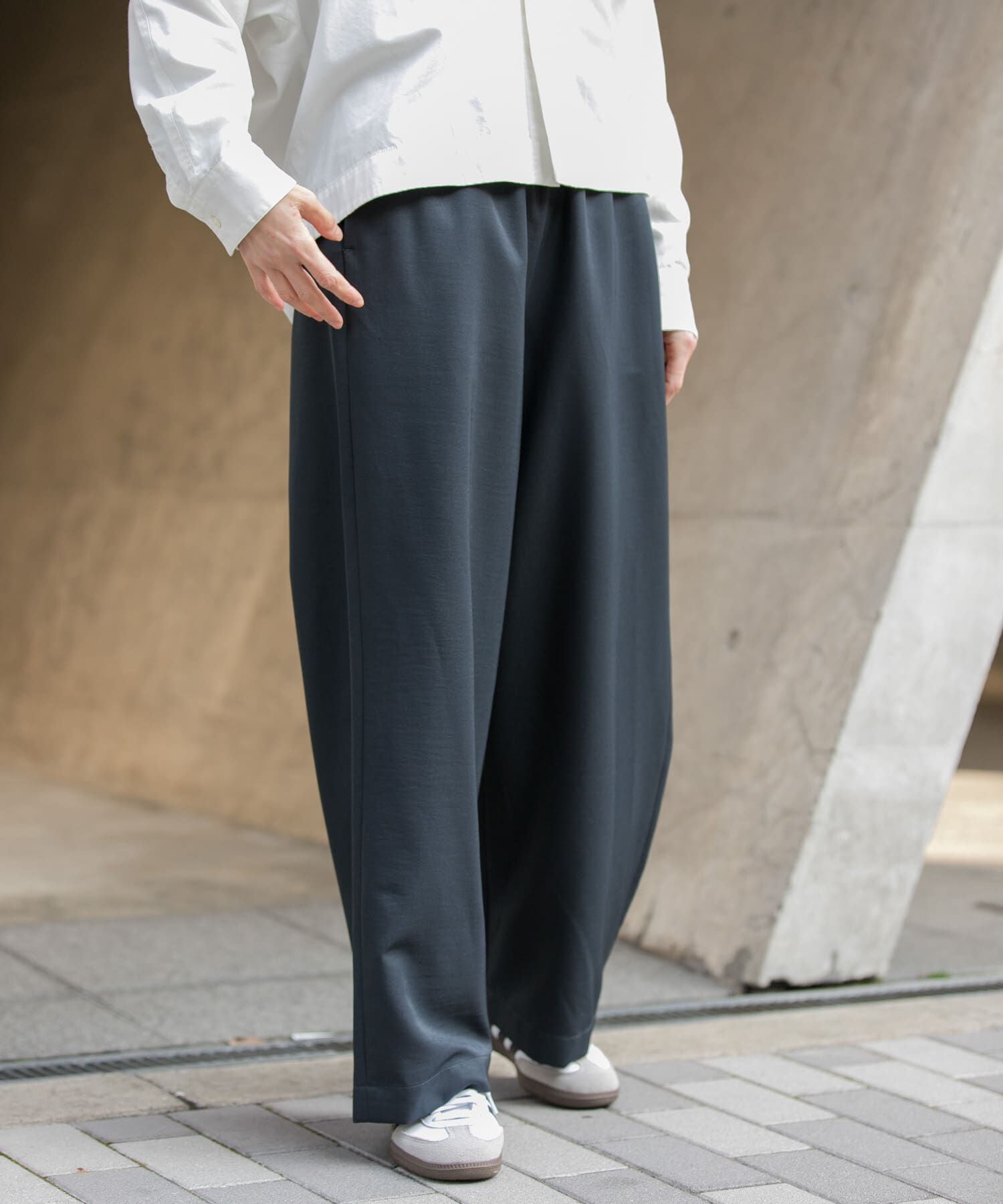 URBAN RESEARCH DOORS「FORK&SPOON　ヴィンテージツイルイージーパンツ」|その他|ネイビー