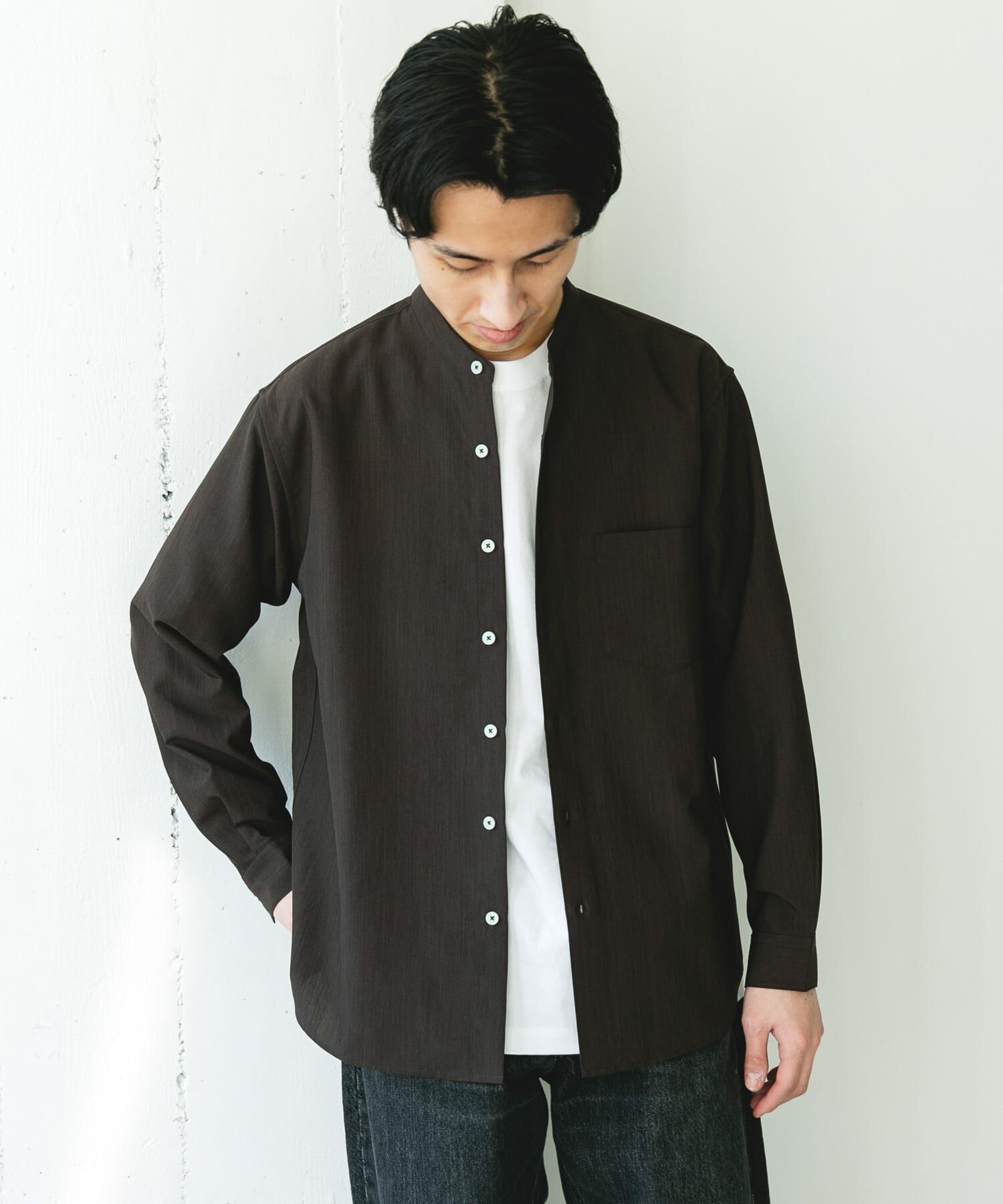 URBAN RESEARCH DOORS「『XLｻｲｽﾞ/WEB限定』『吸水速乾』ｾｵｱﾙﾌｧﾊﾞﾝﾄﾞｶﾗｰﾛﾝｸ 」|シャツ・ブラウス|