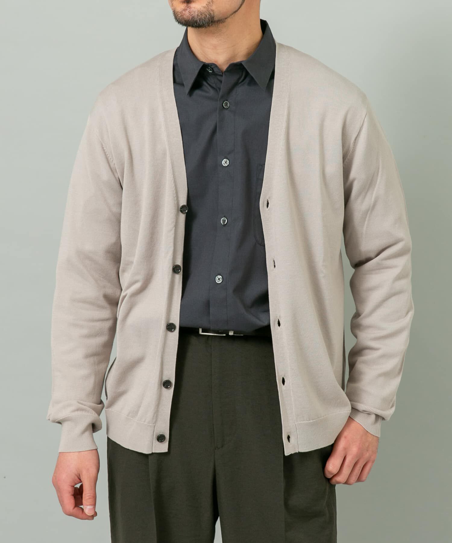 URBAN RESEARCH ROSSO「シルク混ベーシックカーディガン」|カーディガン|