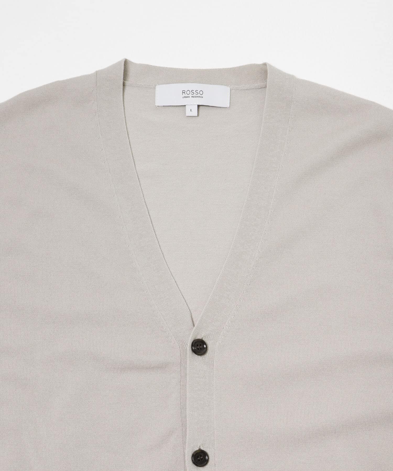 URBAN RESEARCH ROSSO「シルク混ベーシックカーディガン」|カーディガン|