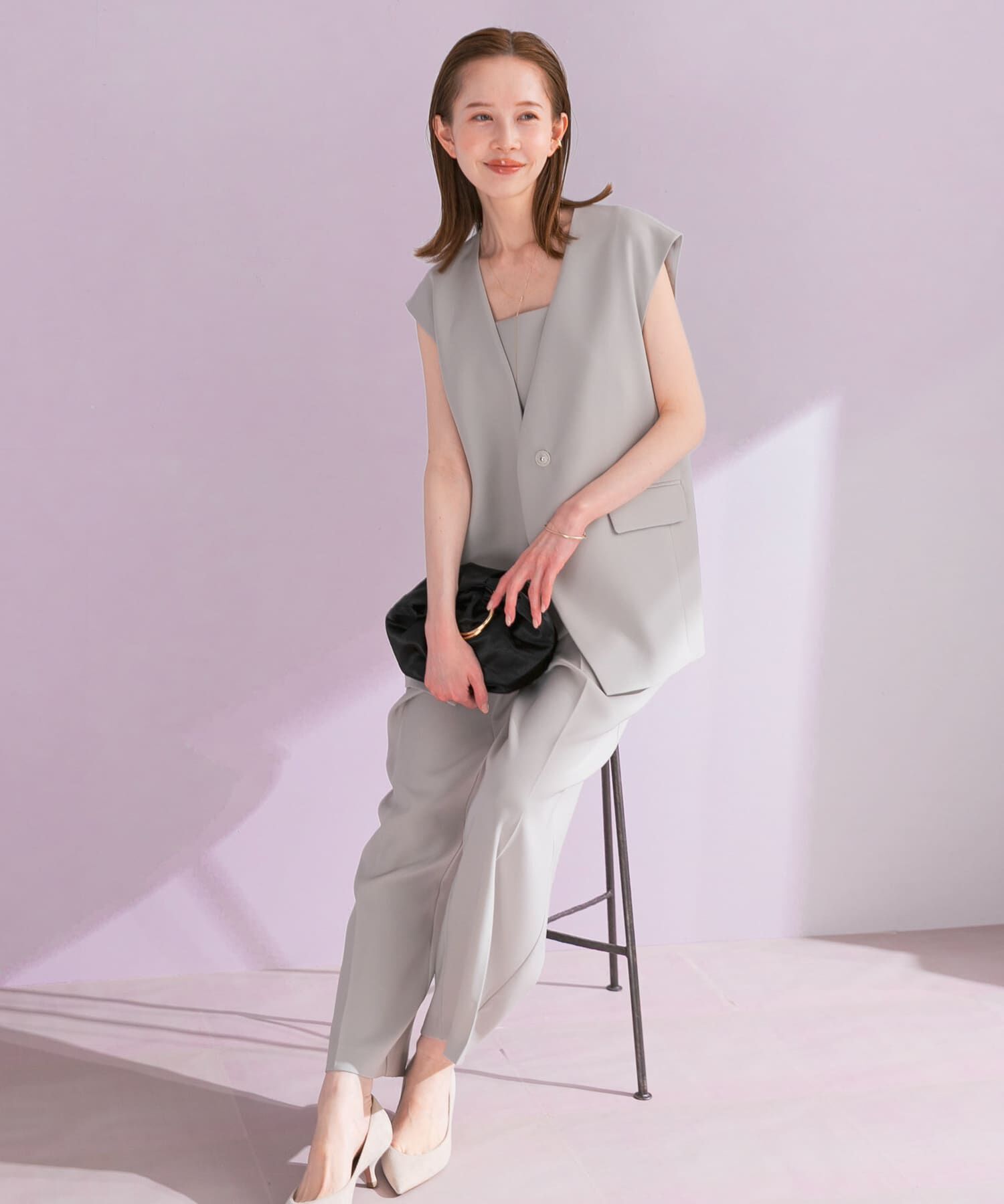 URBAN RESEARCH ROSSO「ジレ+キャミソールセットアップ」|その他|