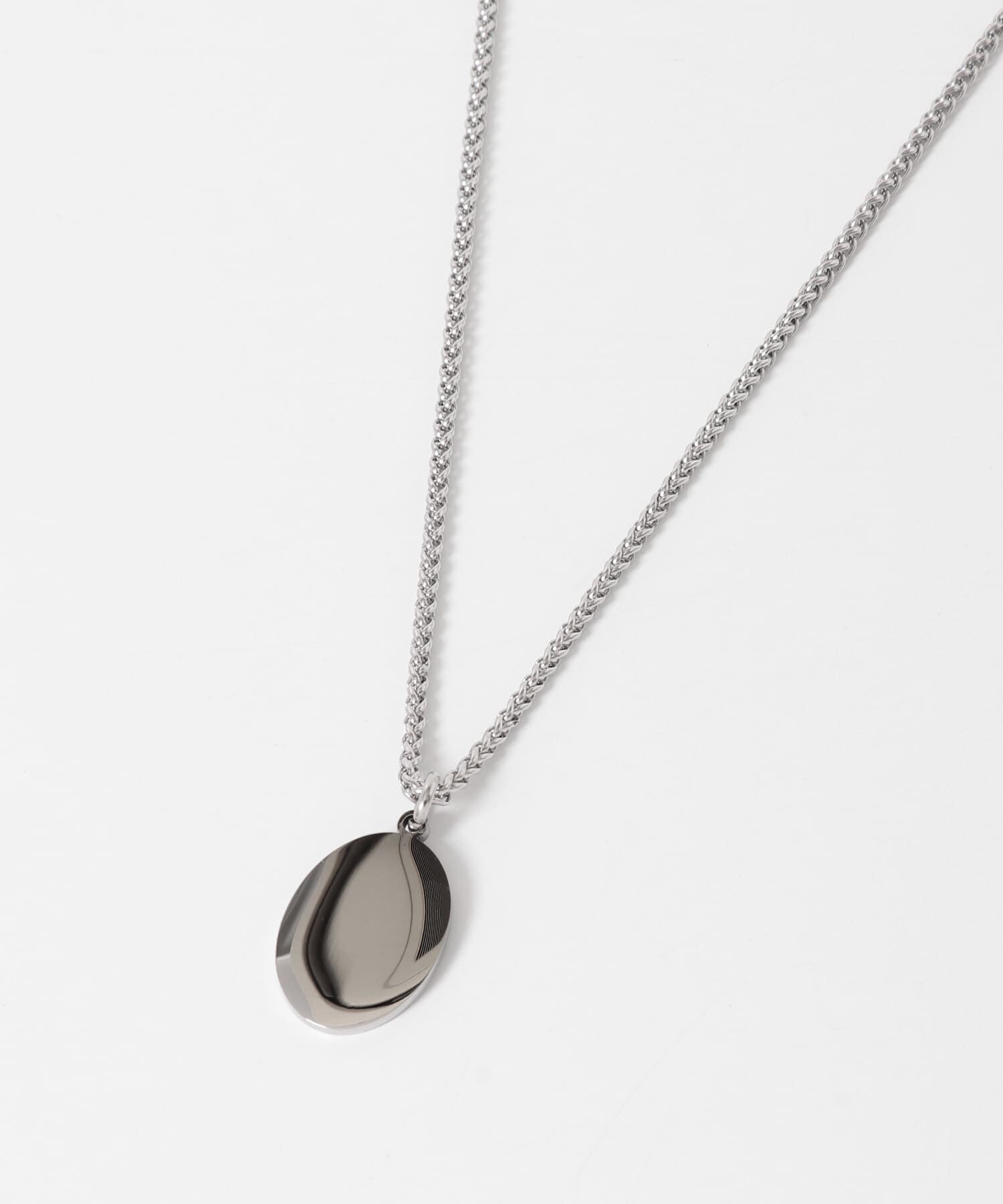 SMELLY「ステンレスオーバルプレートネックレス」|ネックレス|