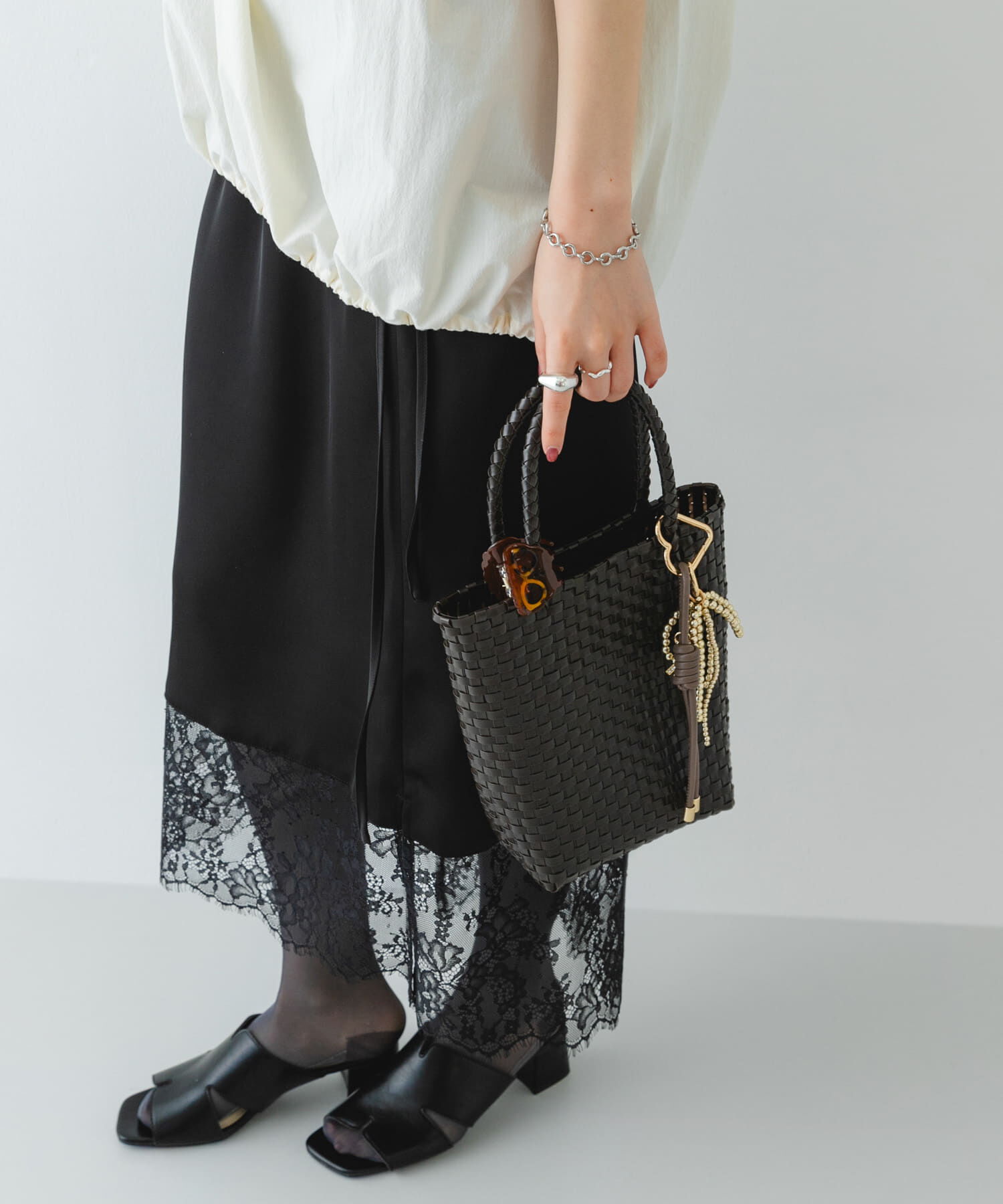 RODE SKO「クリップチャームタテナガメルカドバッグ」|トートバッグ|