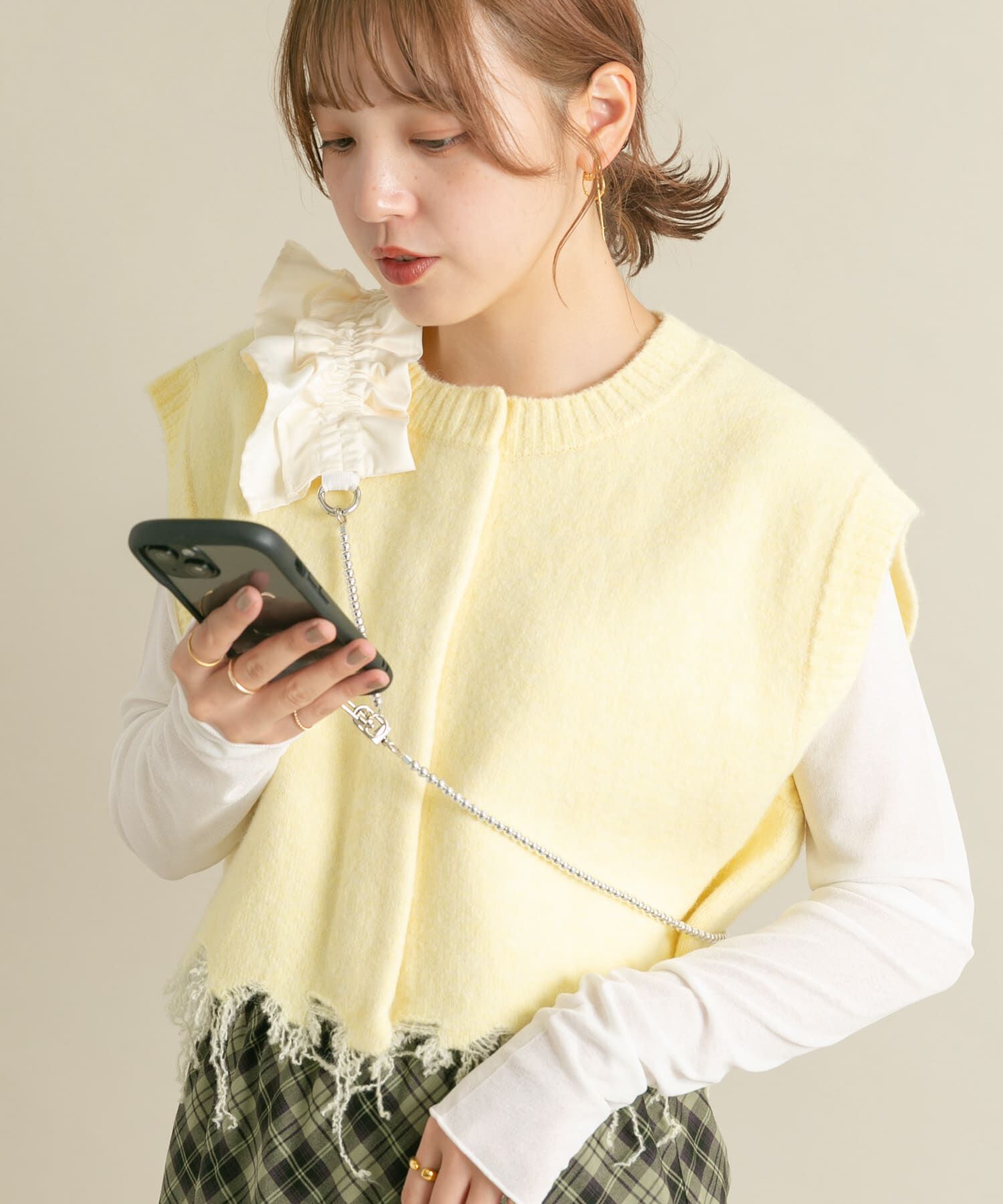  「フリルギャザーマルチストラップ」|その他|