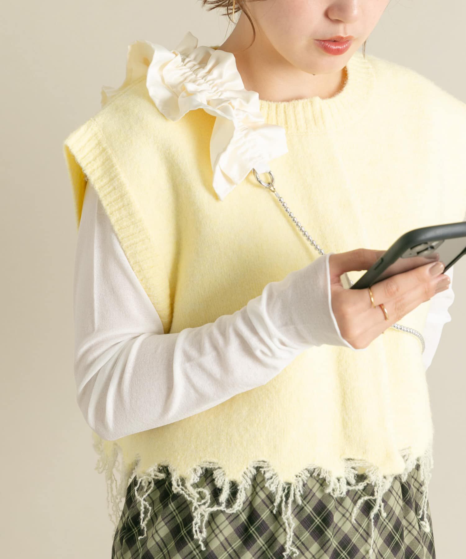  「フリルギャザーマルチストラップ」|その他|