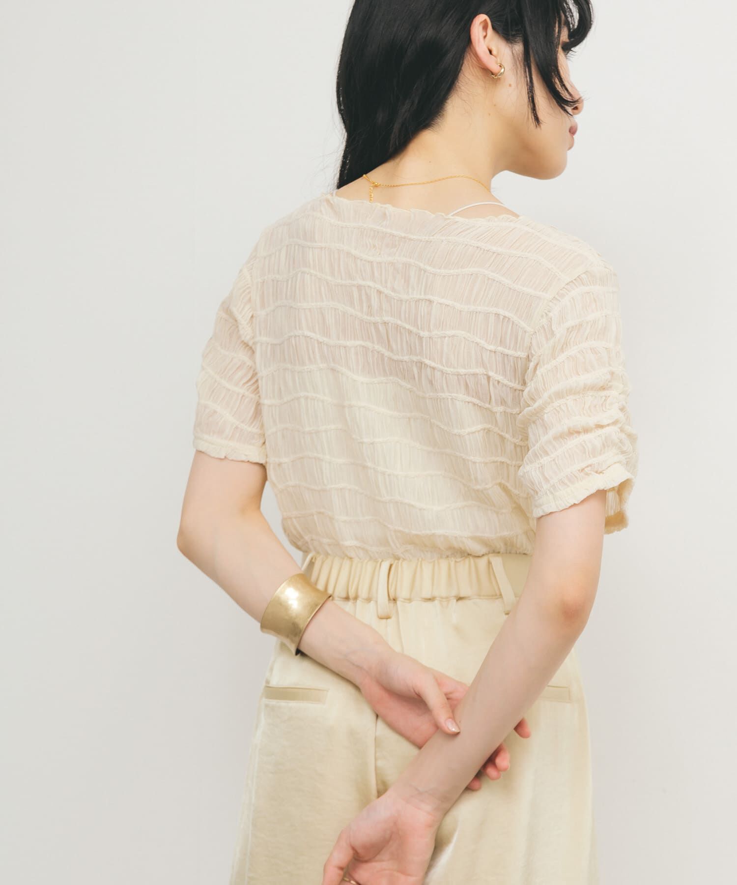  「シャーリングシアートップス」|Tシャツ・カットソー|