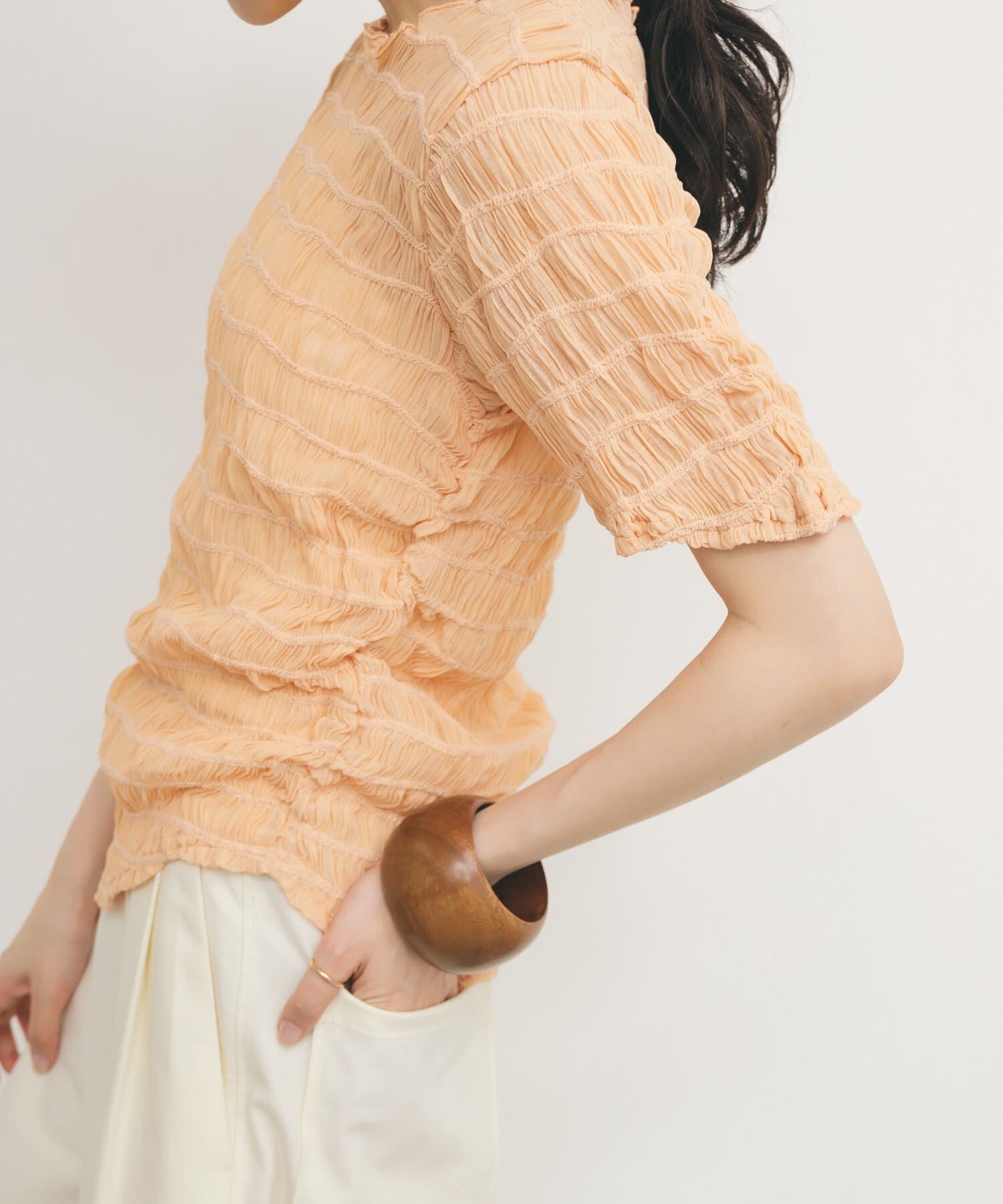  「シャーリングシアートップス」|Tシャツ・カットソー|