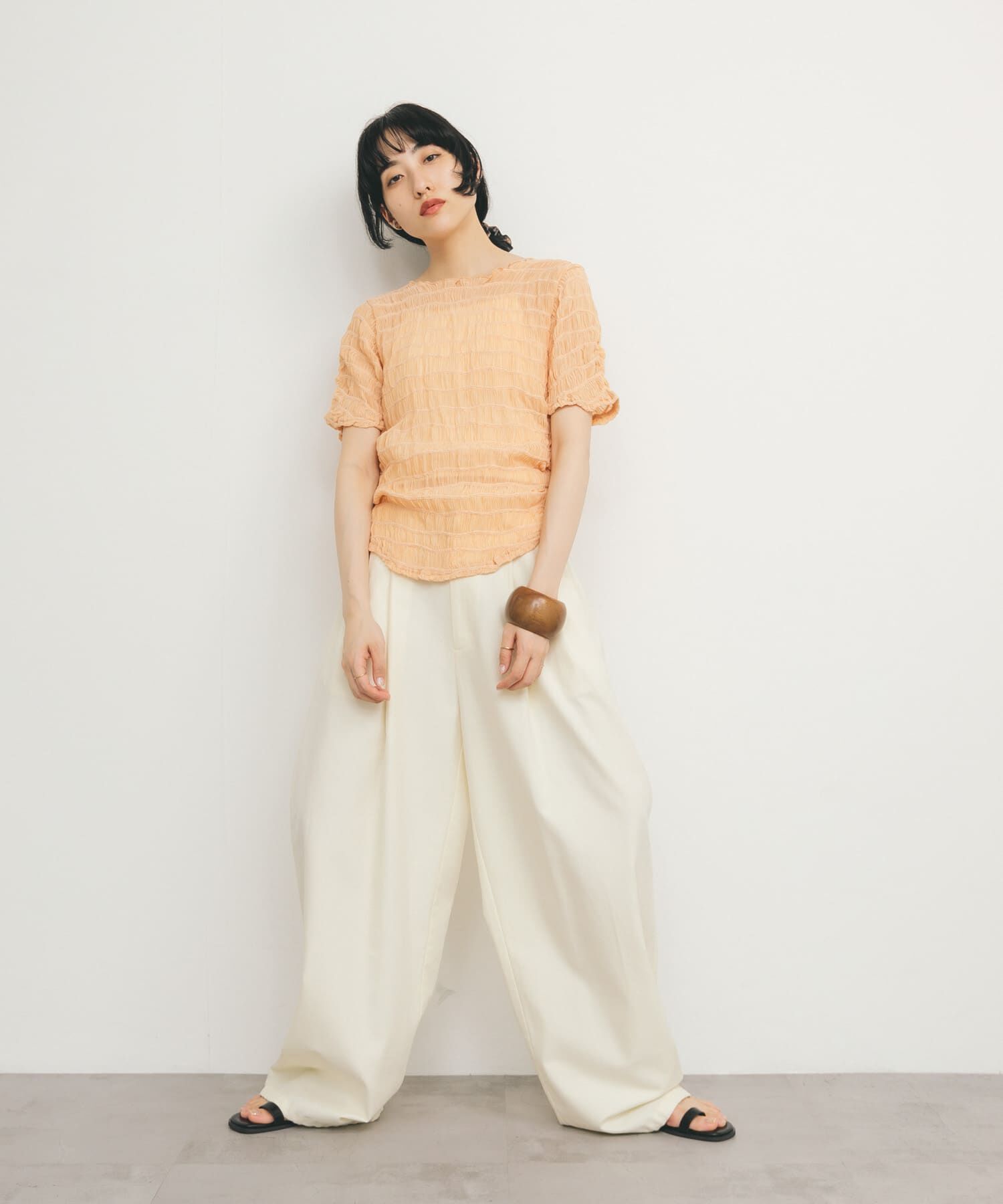  「シャーリングシアートップス」|Tシャツ・カットソー|