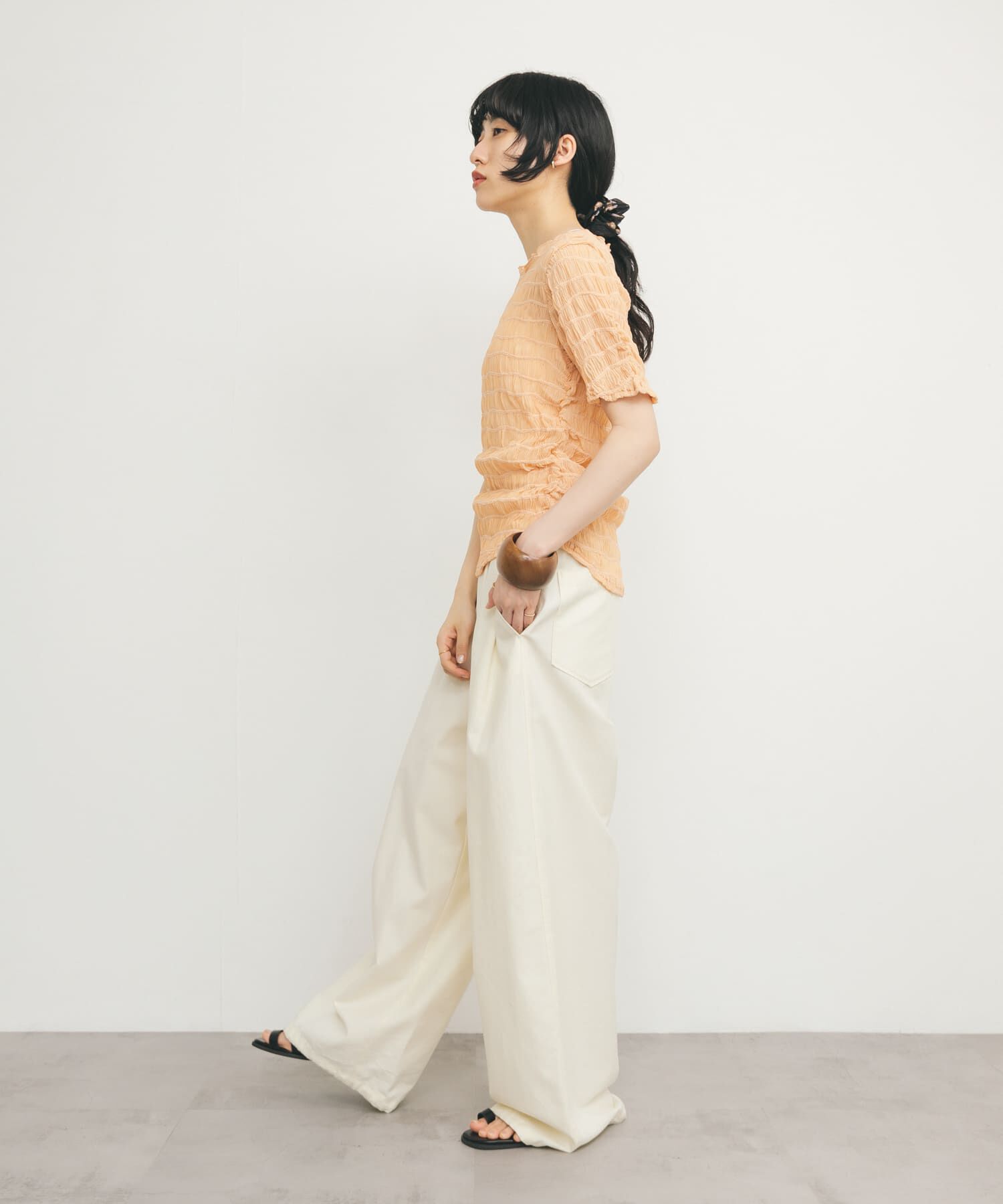  「シャーリングシアートップス」|Tシャツ・カットソー|